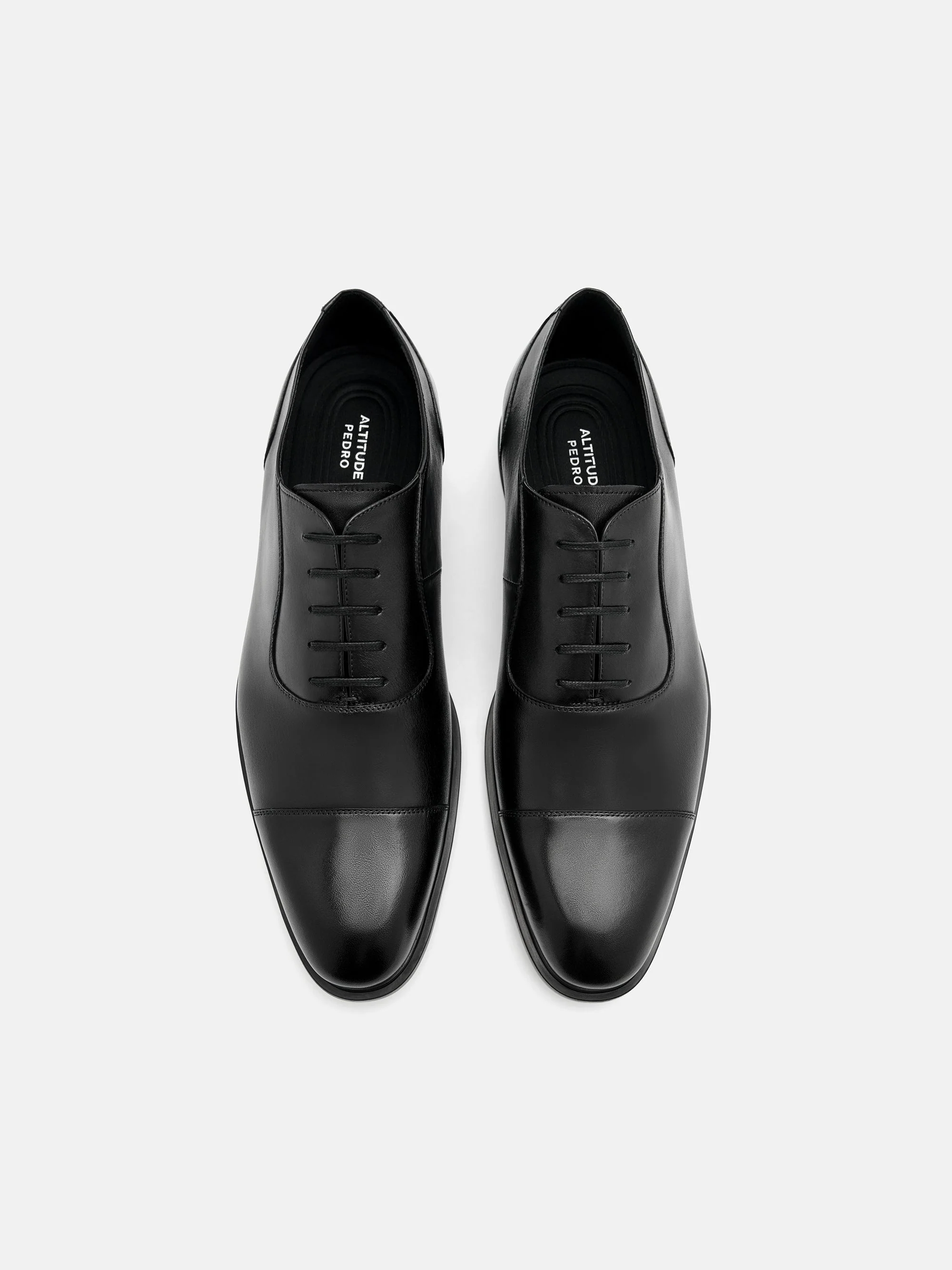 Altitude Lightweight Burnished Leather Oxford Shoes - Image 4