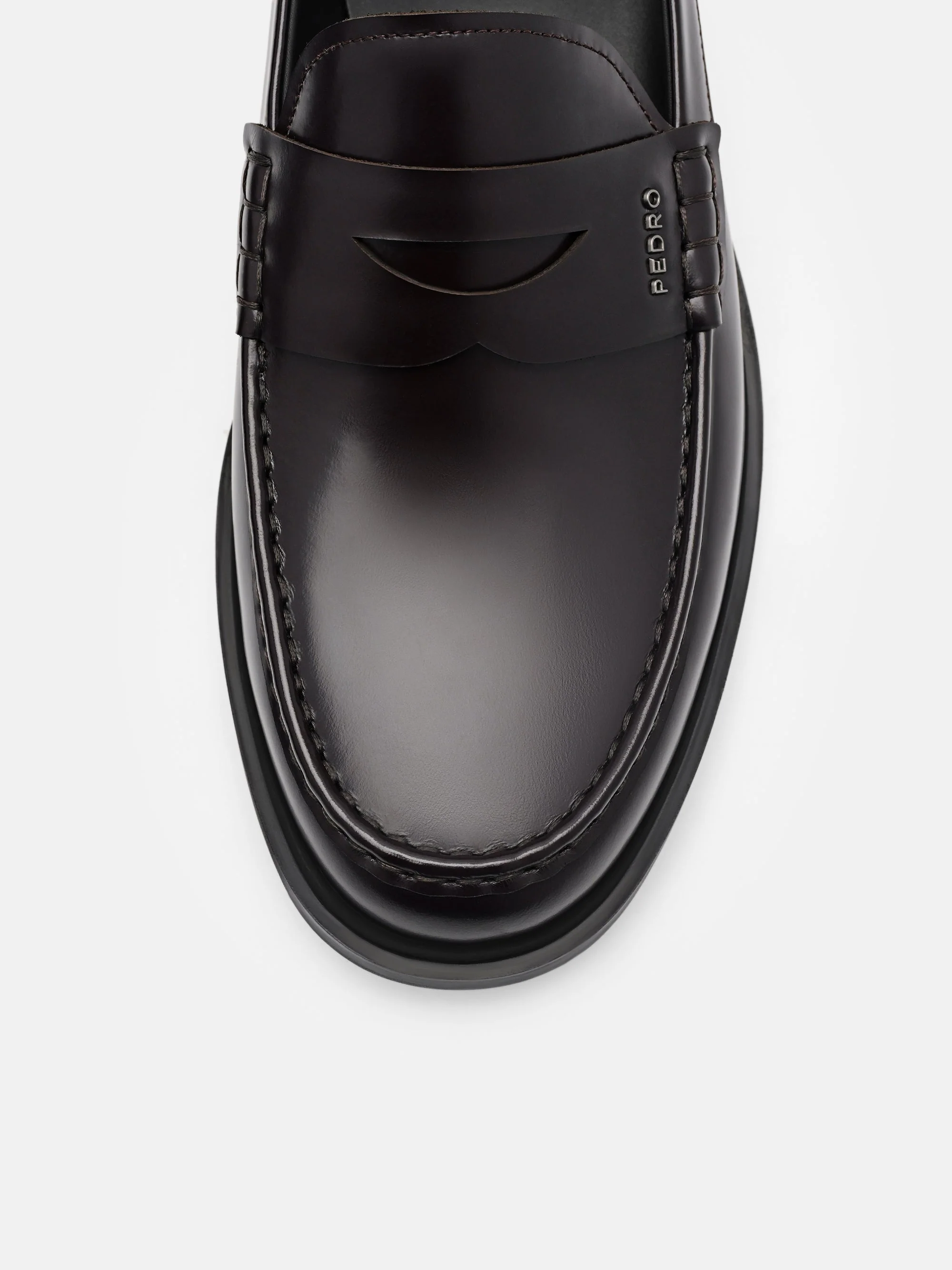 Kieran Leather Penny Loafers - Image 5