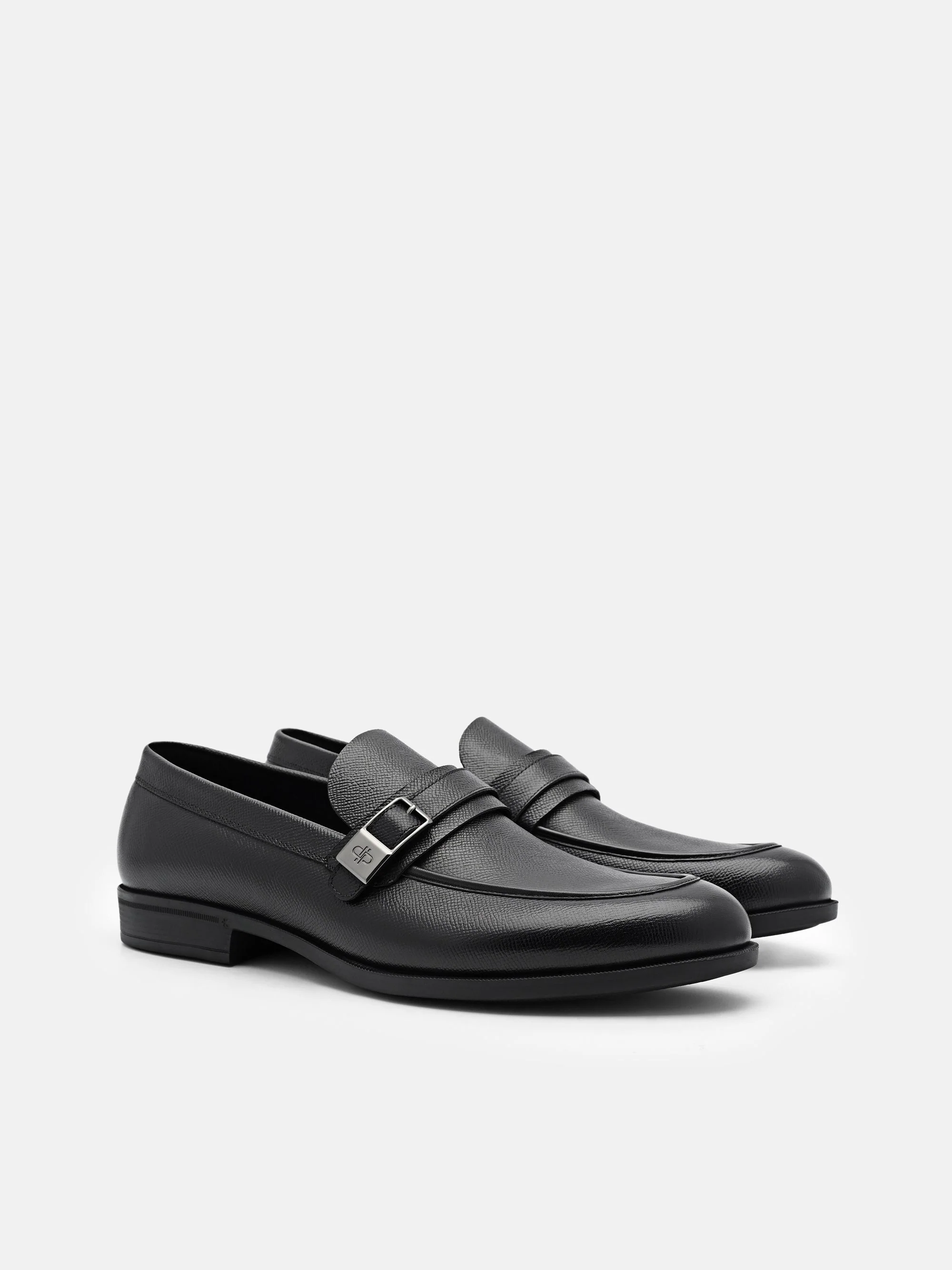 Altitude Embossed Leather Loafers - Image 8