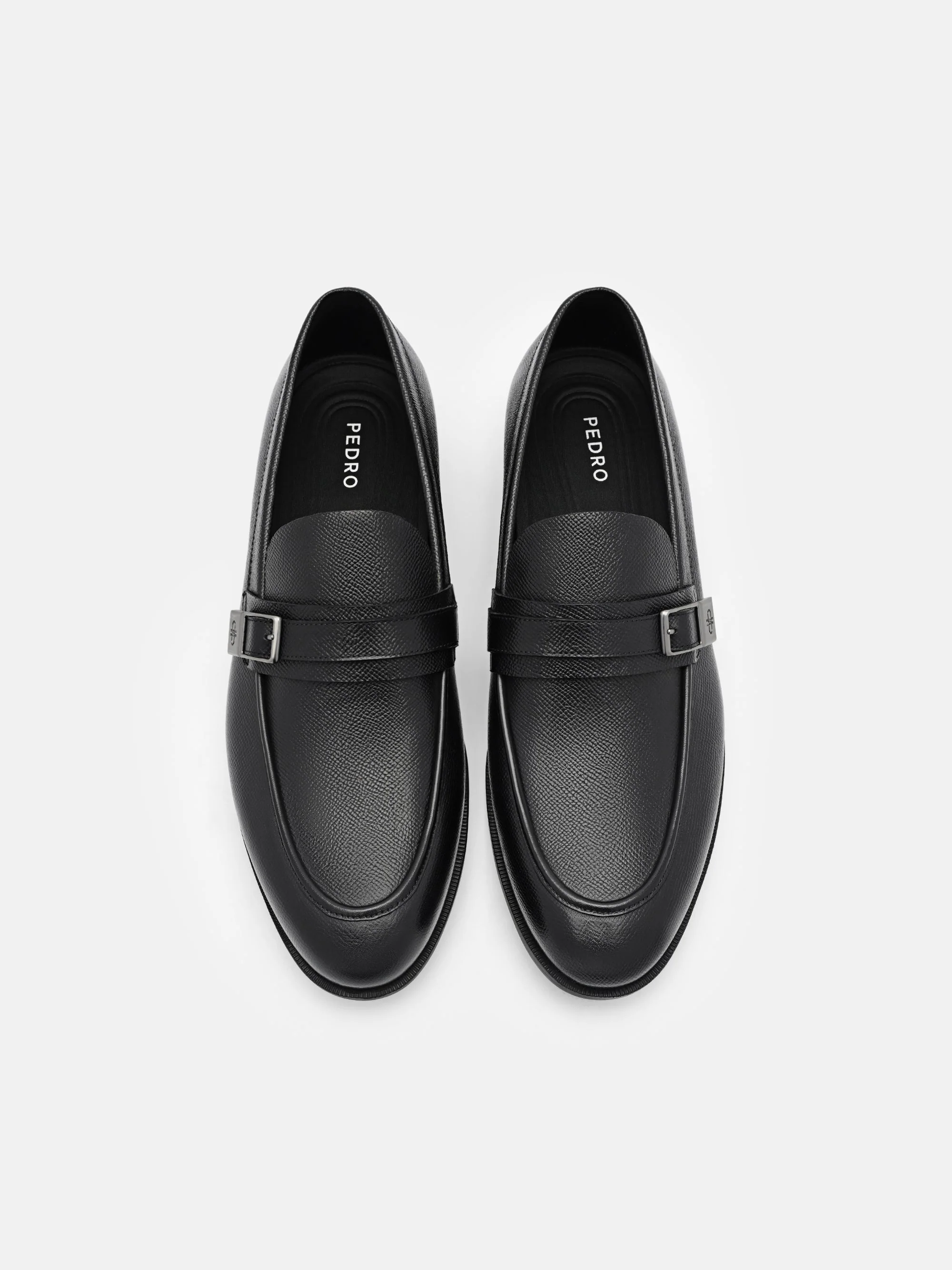 Altitude Embossed Leather Loafers - Image 9