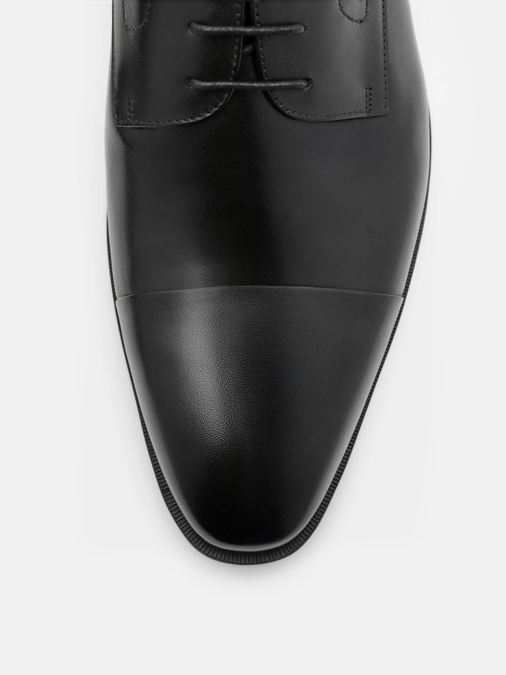 Leather Captoe Derby Shoes - Image 5
