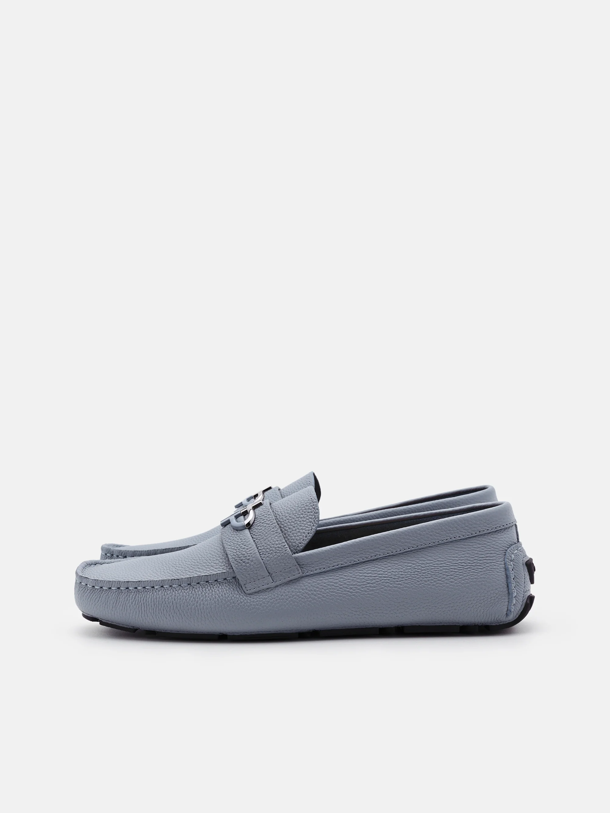 Embossed Leather Driving Shoes - Image 5
