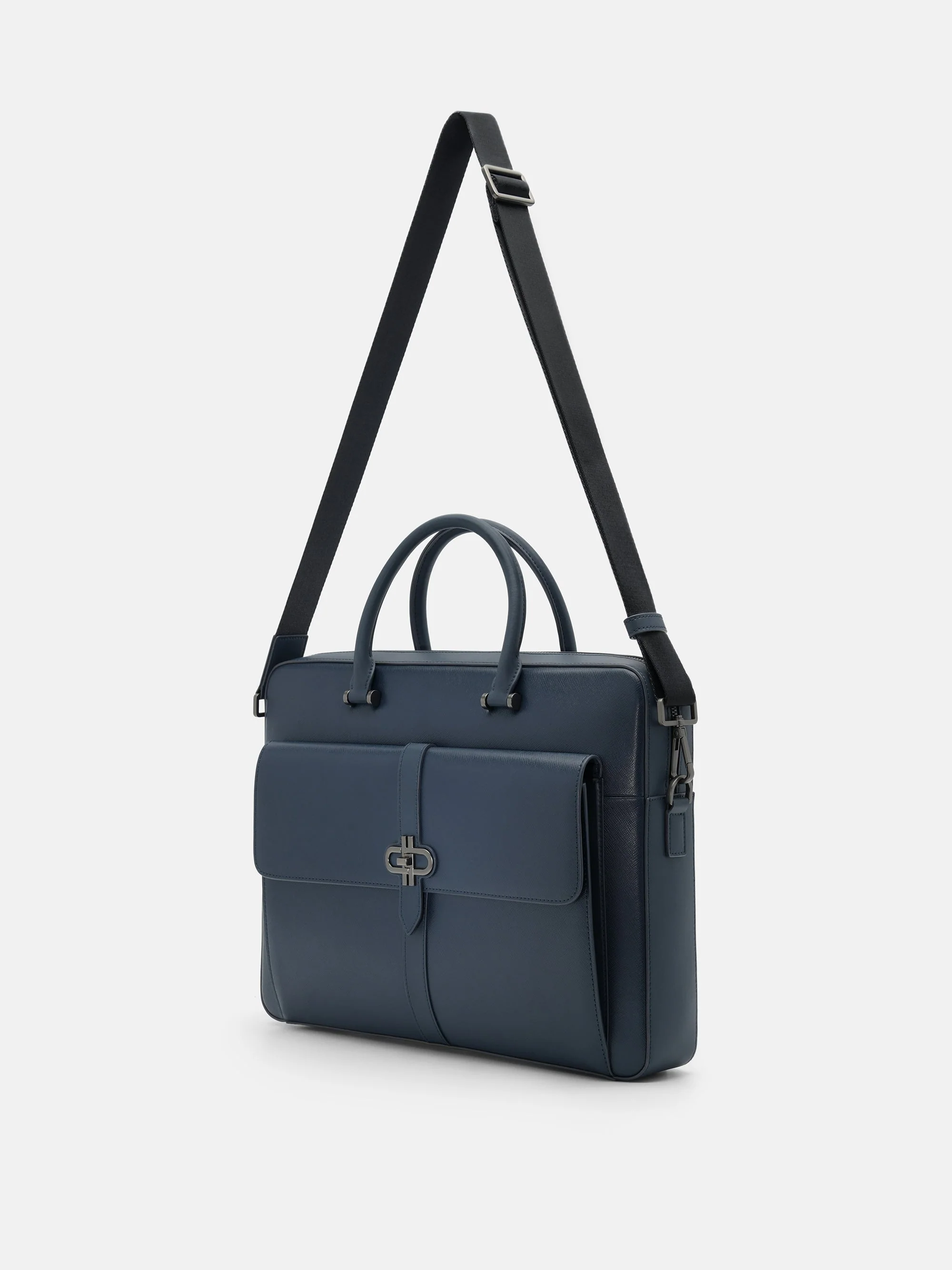 Saffiano Leather Briefcase - Image 13