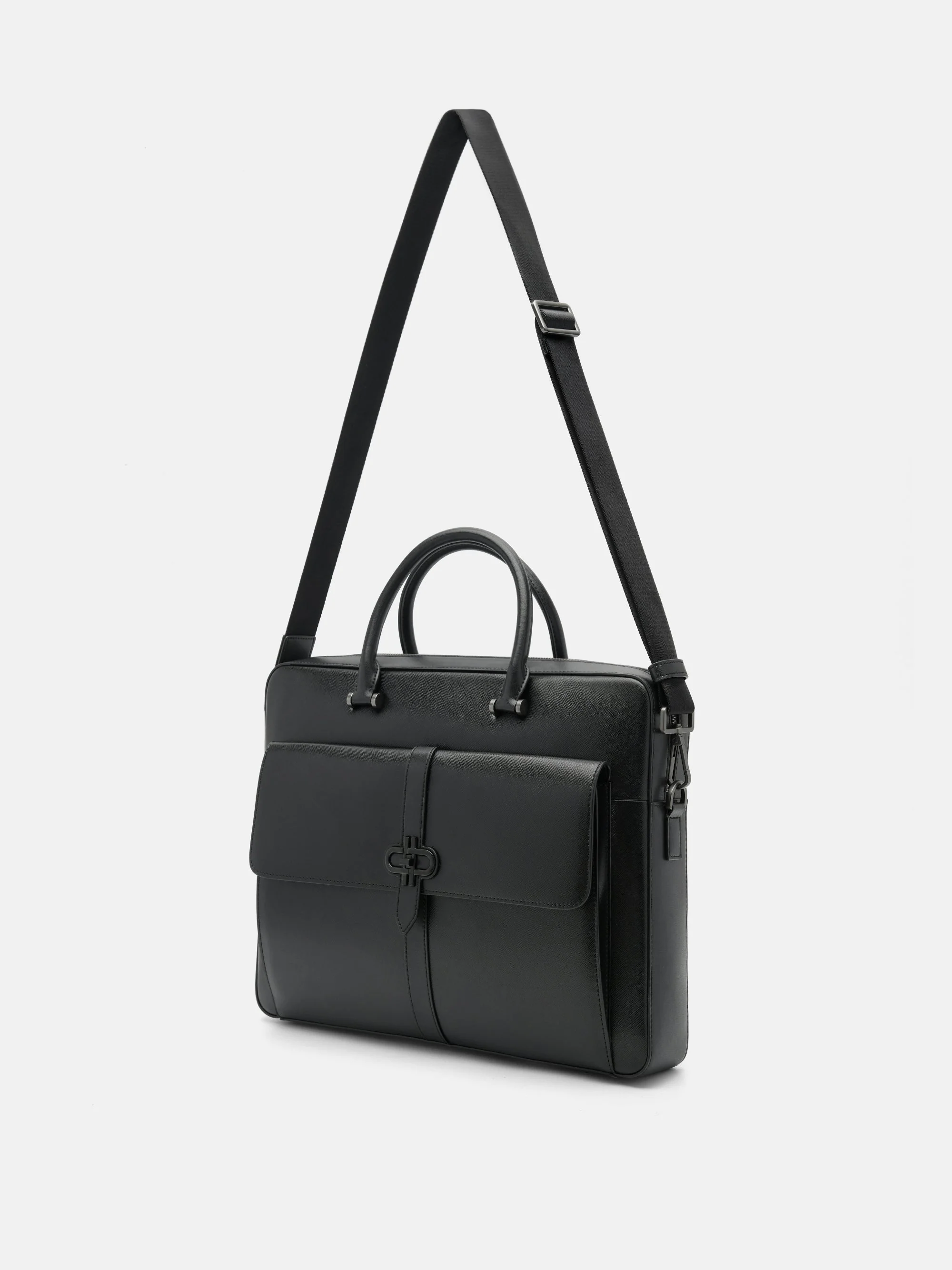 Saffiano Leather Briefcase - Image 8