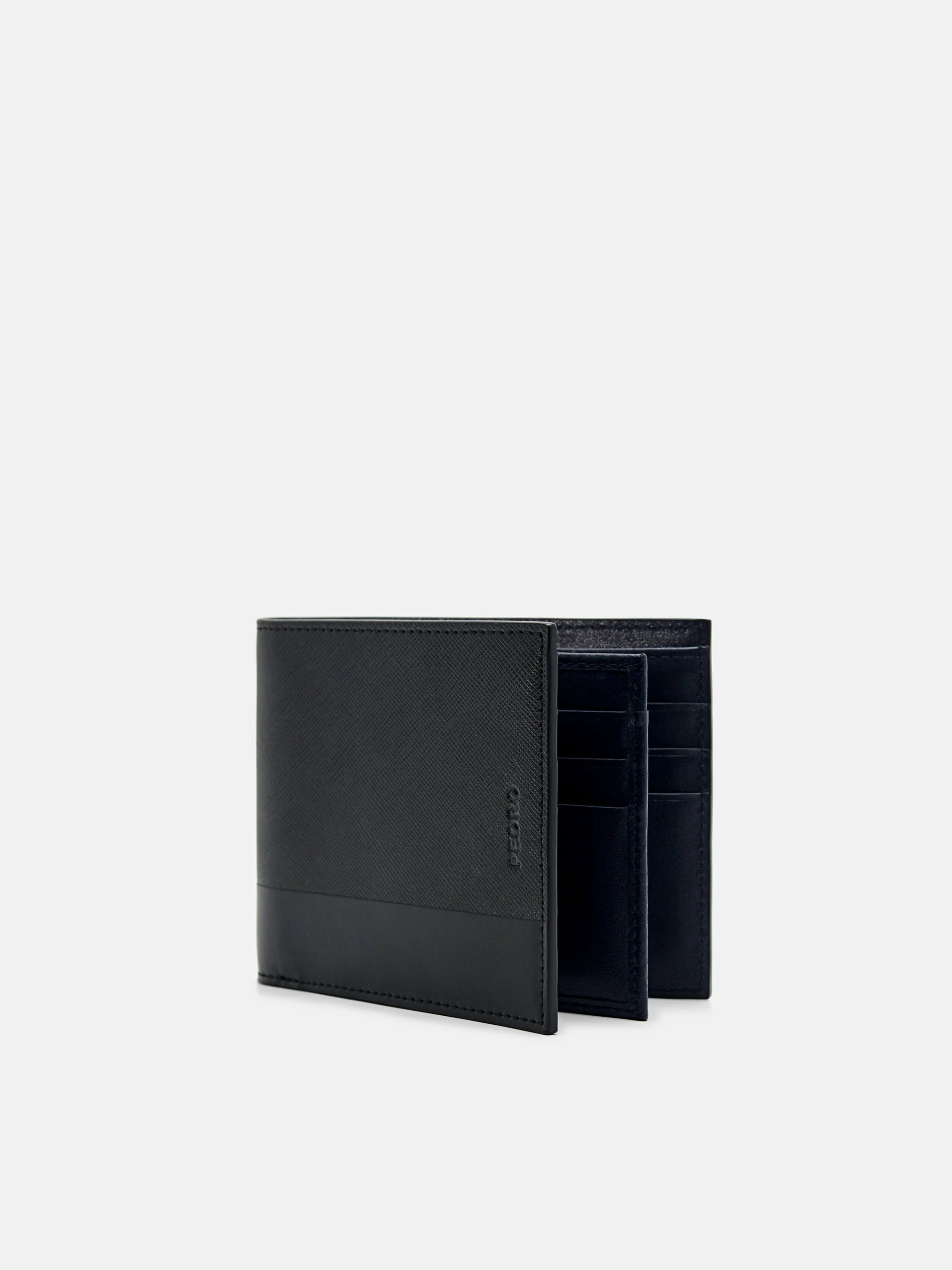 Saffiano Leather Bi-Fold Flip Wallet - Image 6