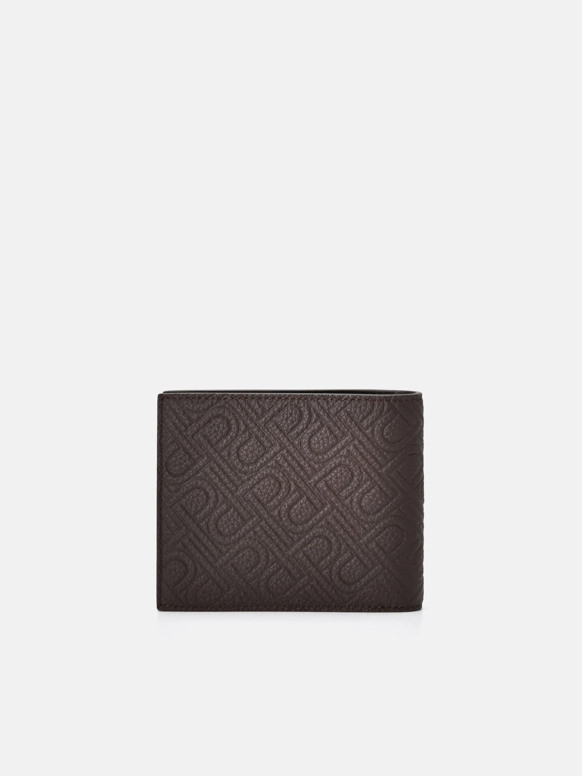 Embossed Leather Bi-Fold Flip Wallet - Image 7