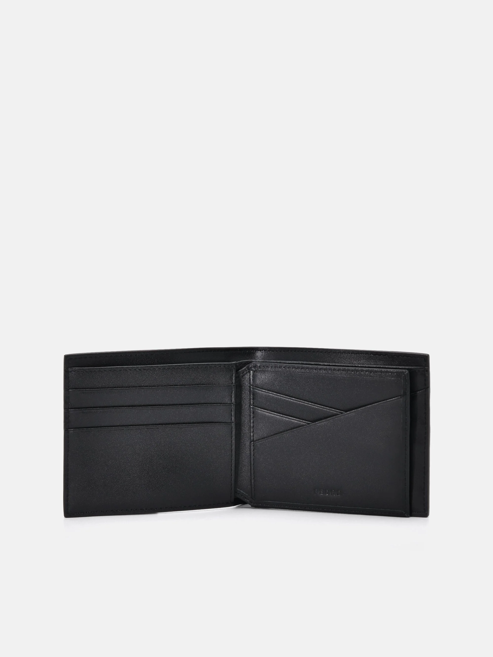 Embossed Leather Bi-Fold Flip Wallet - Image 8