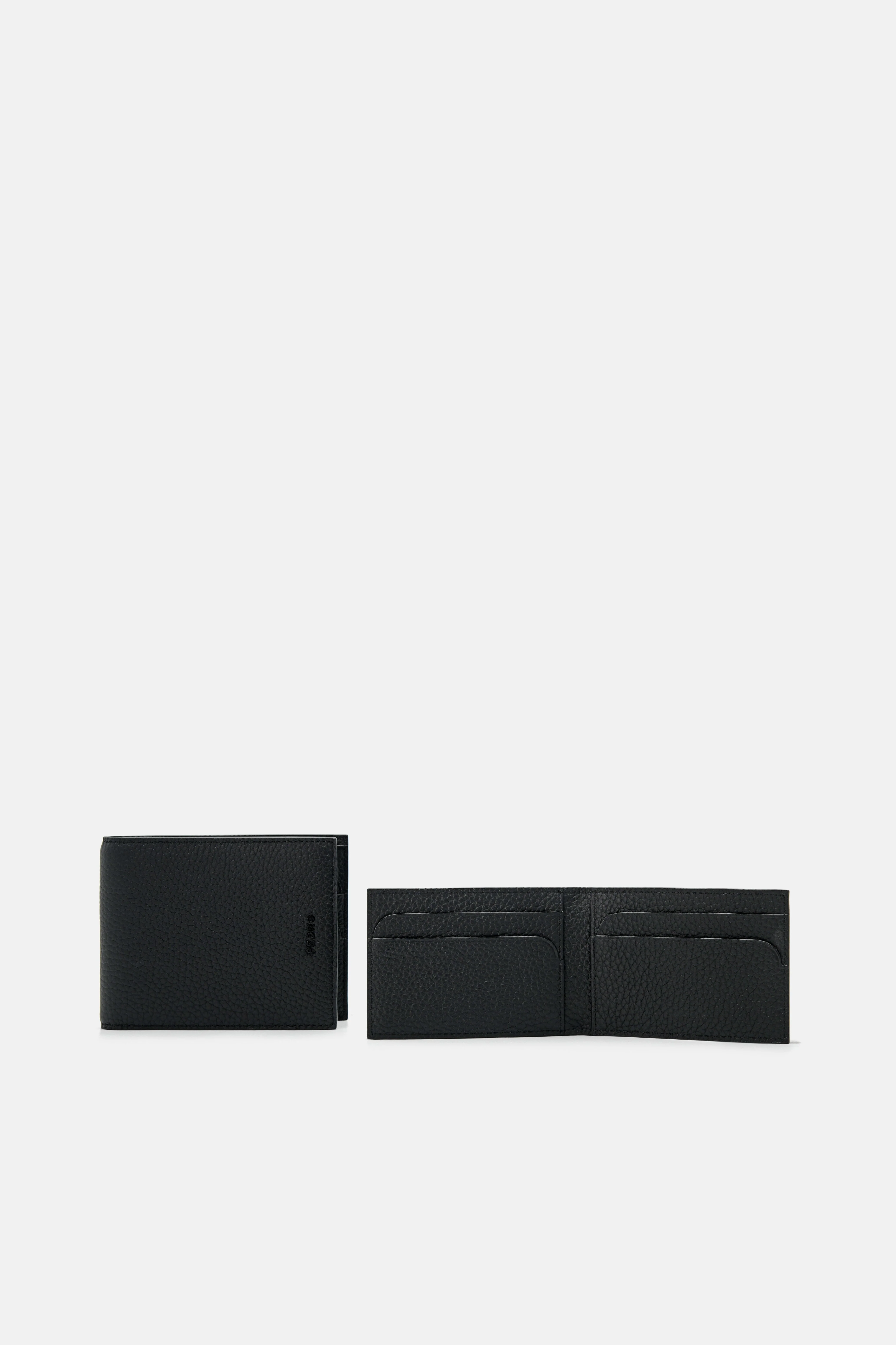 Embossed Leather Bi-Fold Wallet with Insert - Image 4