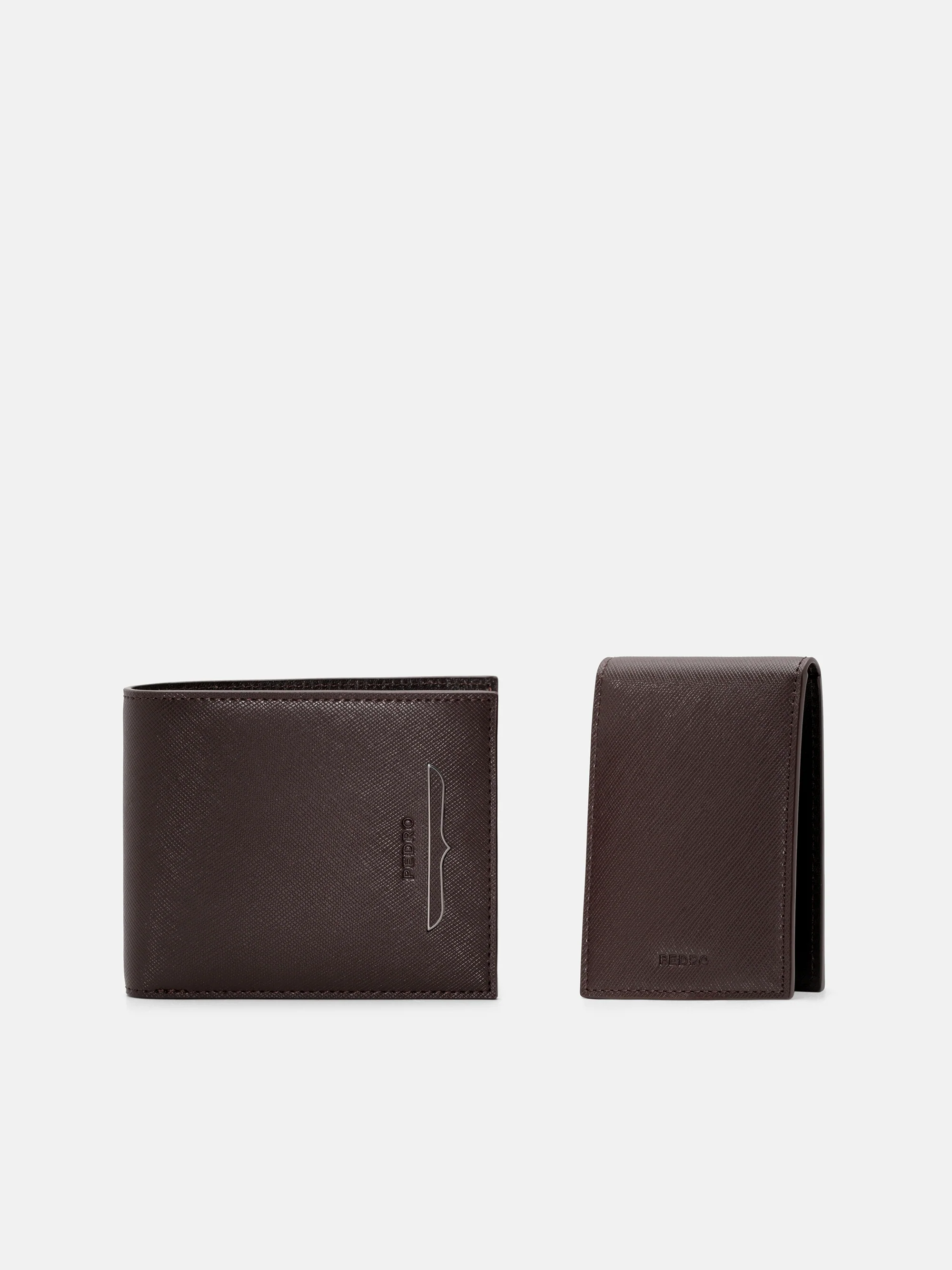 Saffiano Leather Bi-Fold Wallet with Insert - Image 3