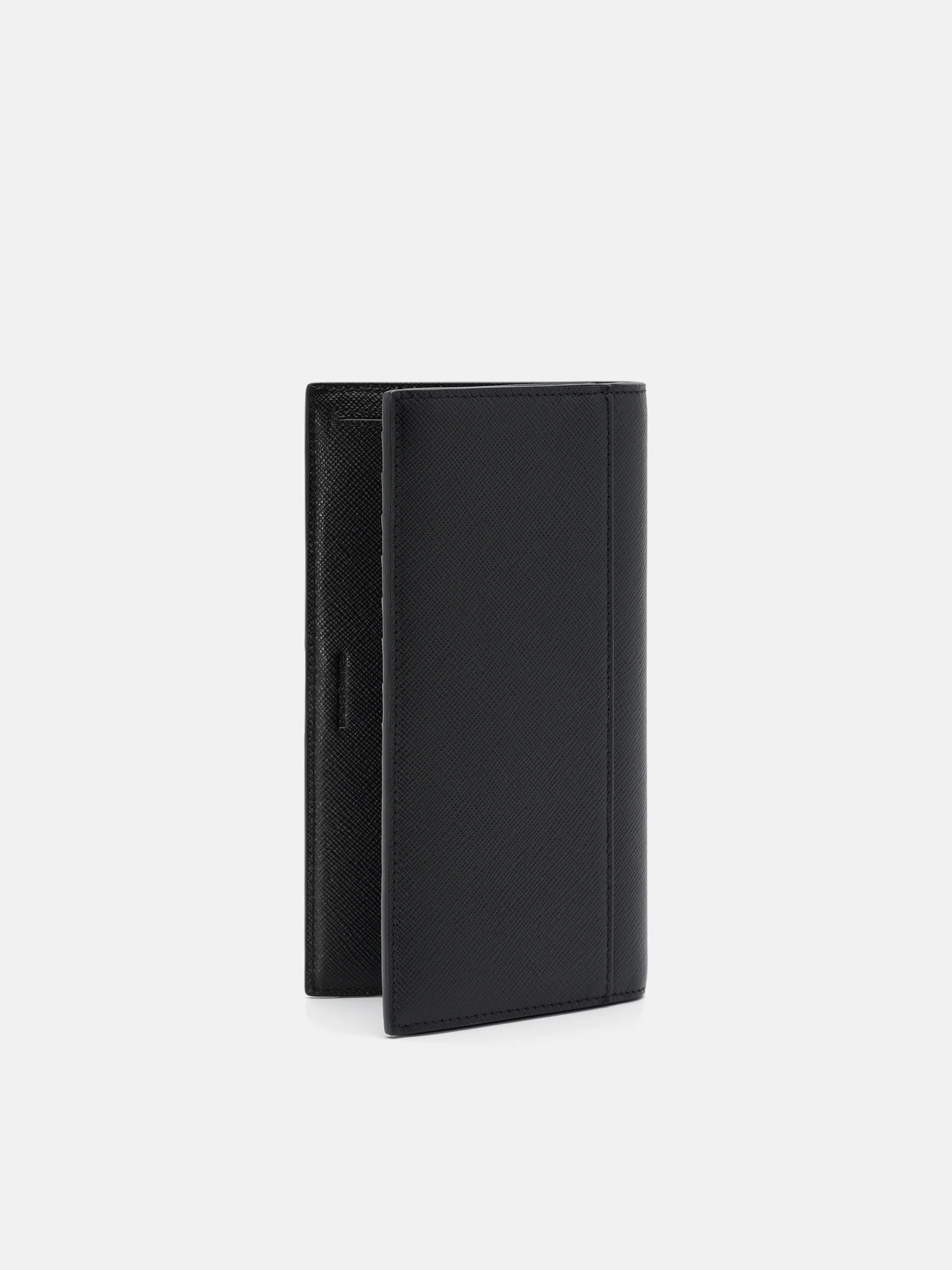Saffiano Leather Bi-Fold Flip Wallet - Image 2