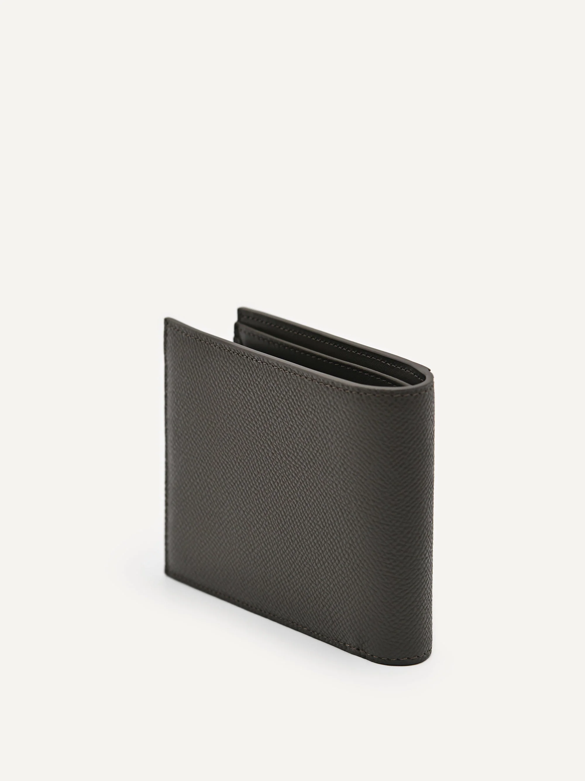 Embossed Leather Bi-Fold Wallet with Insert - Image 7