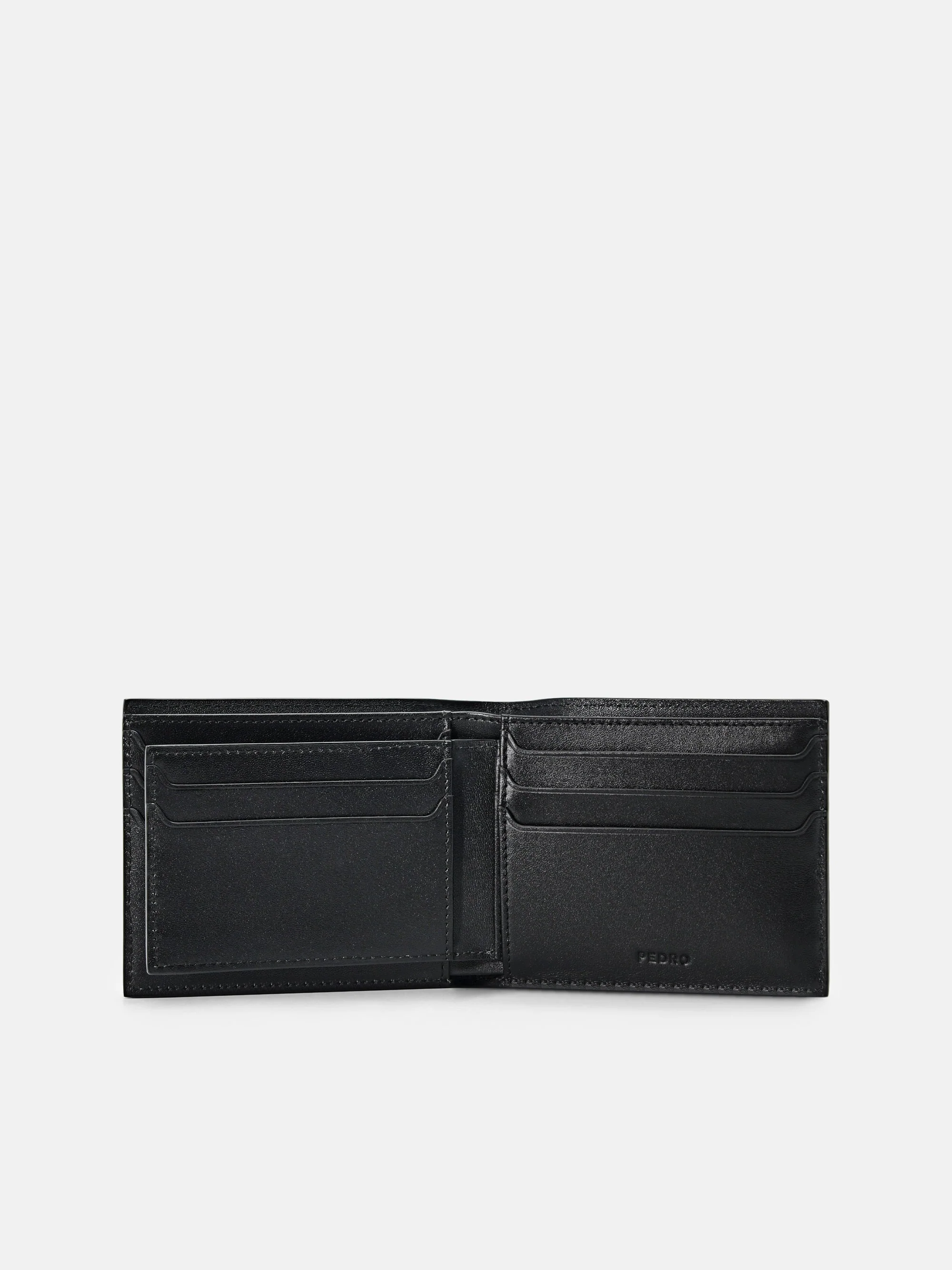 Embossed Leather Bi-Fold Wallet with Insert - Image 3