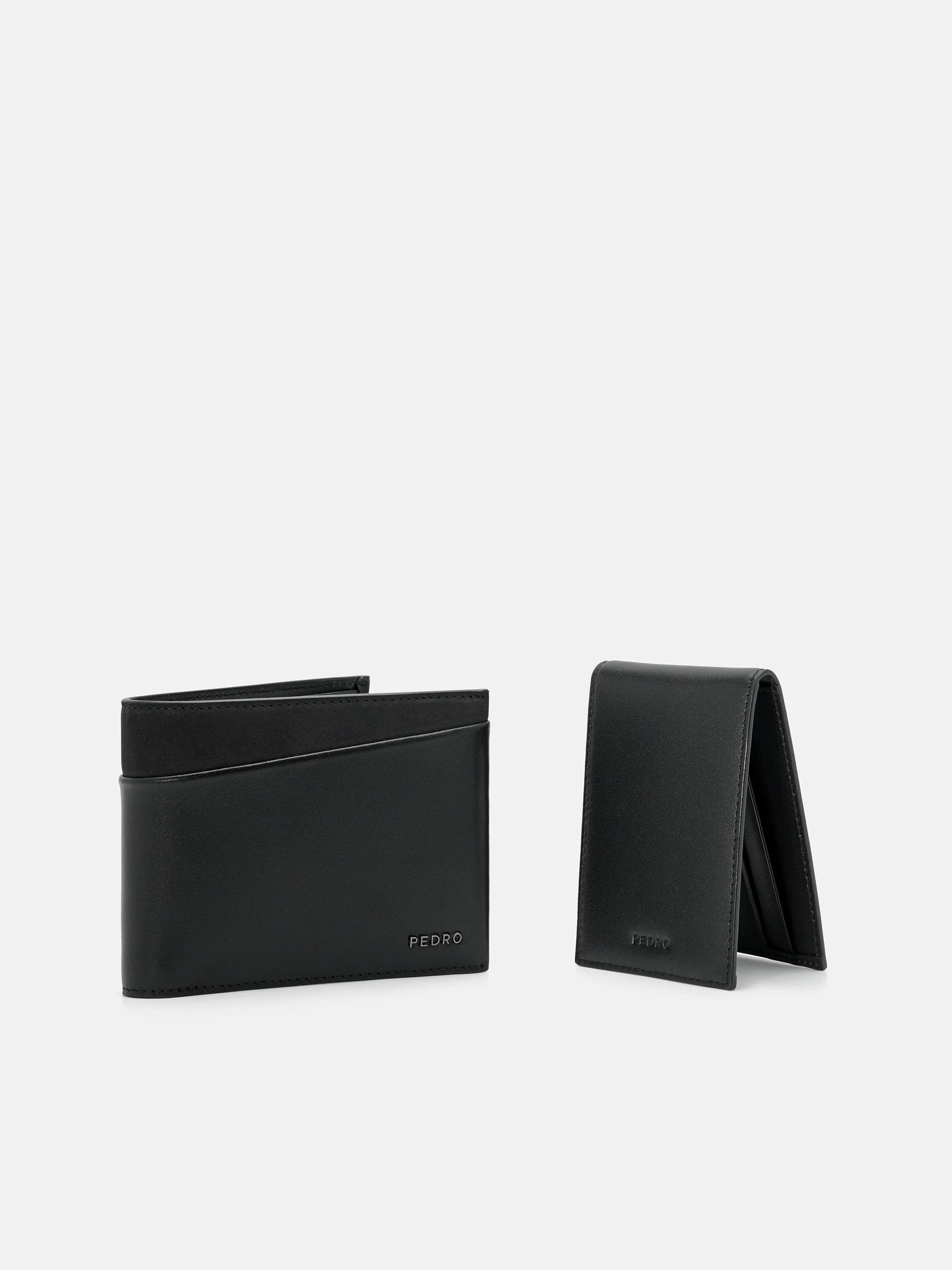 Nubuck Leather Bi-Fold Wallet with Insert - Image 3
