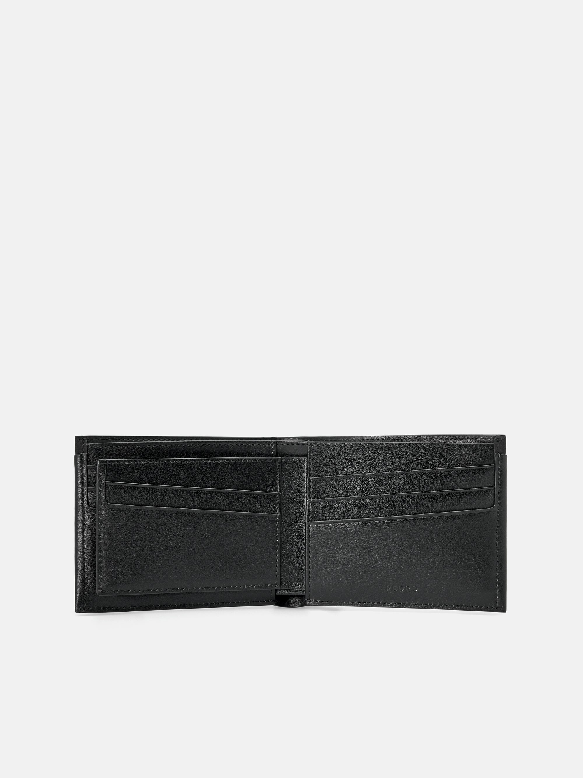 Nubuck Leather Bi-Fold Wallet with Insert - Image 4