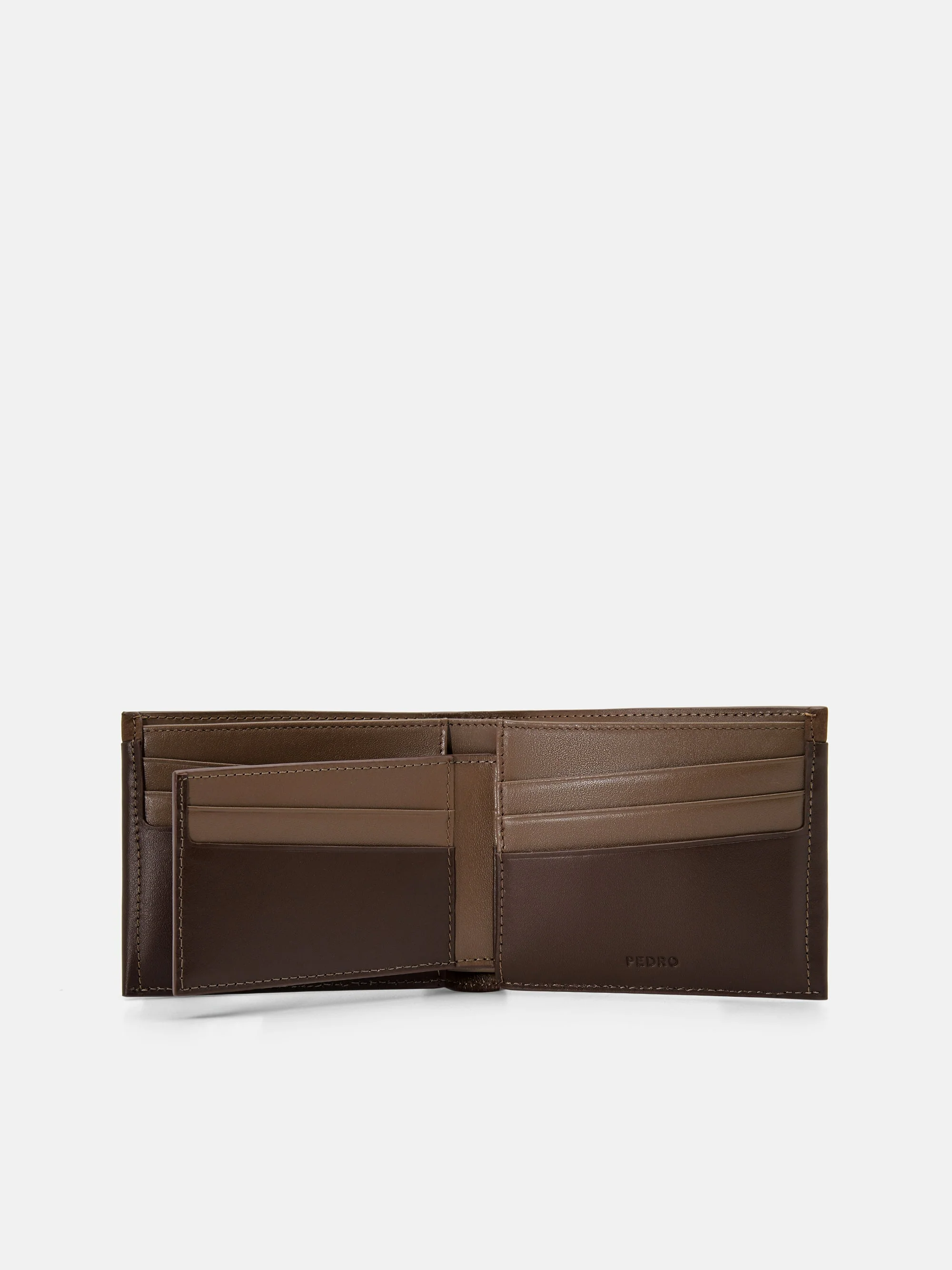 Nubuck Leather Bi-Fold Wallet with Insert - Image 8