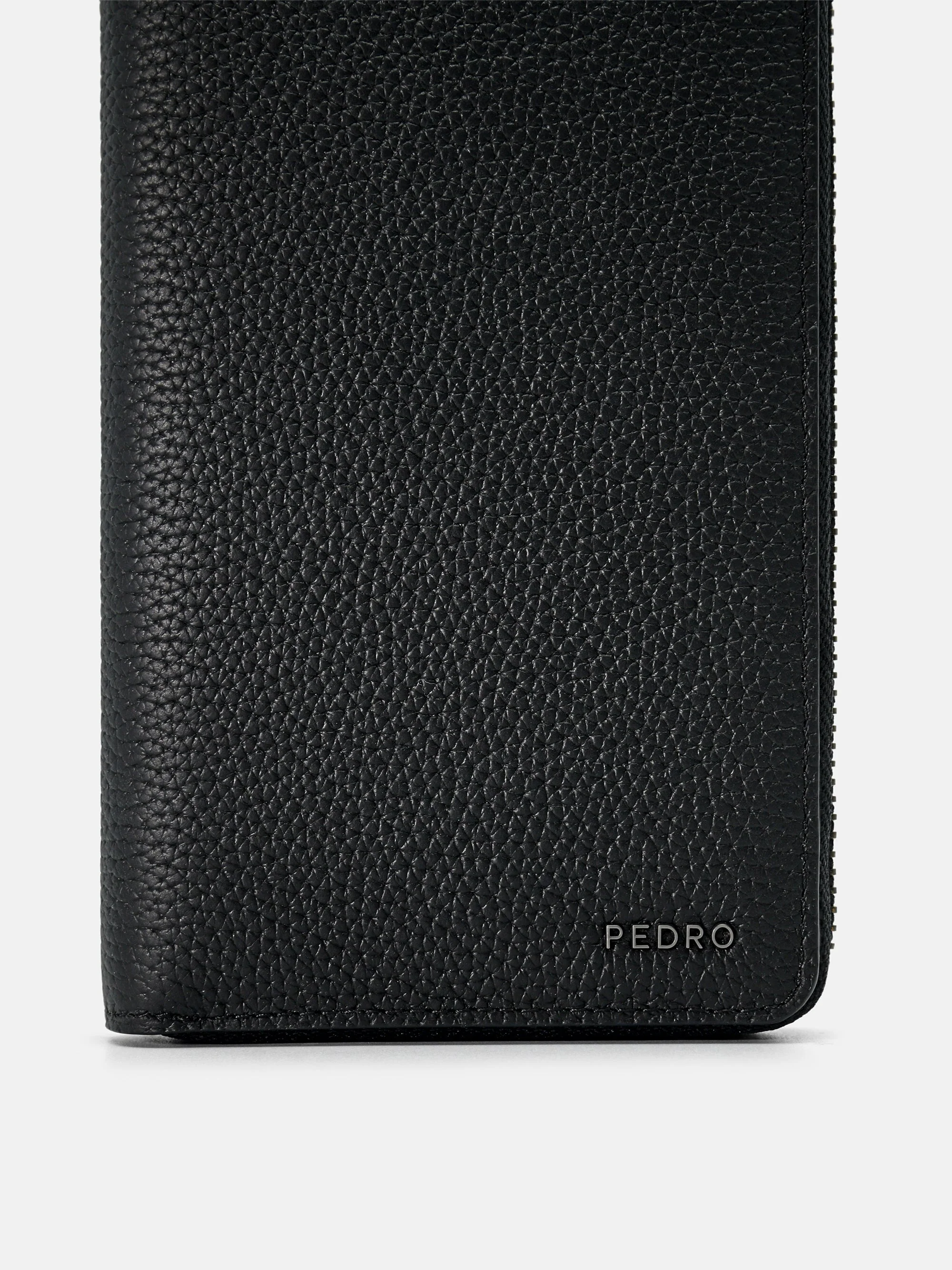 Embossed Leather Long Wallet - Image 3