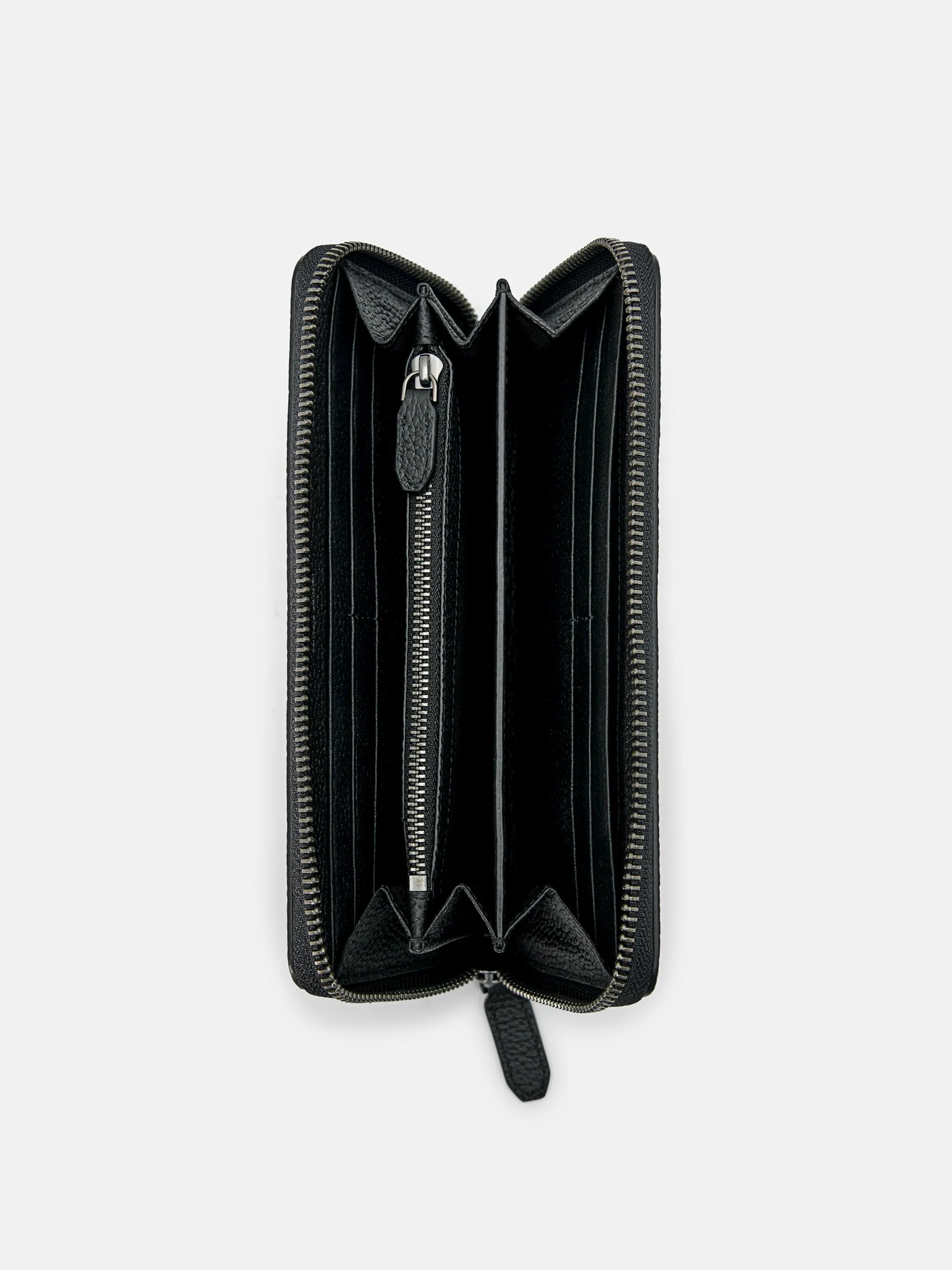 Embossed Leather Long Wallet - Image 4