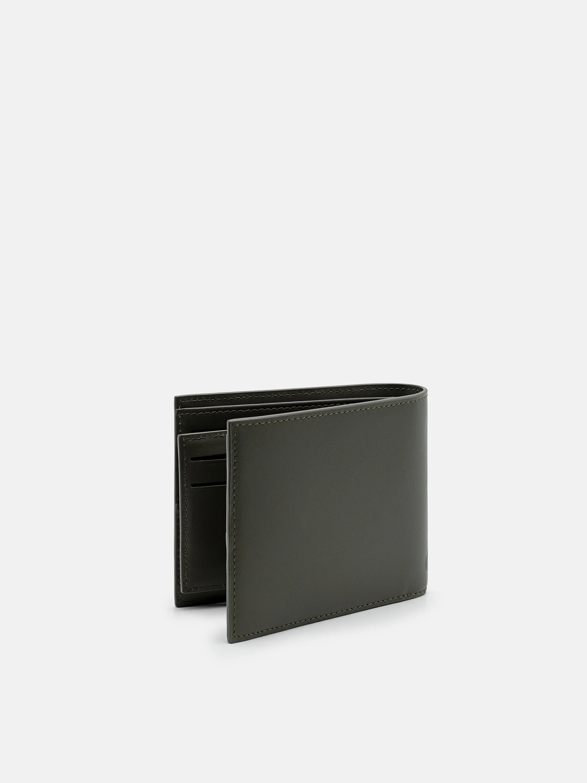 Leather Bi-Fold Wallet with Insert - Image 2