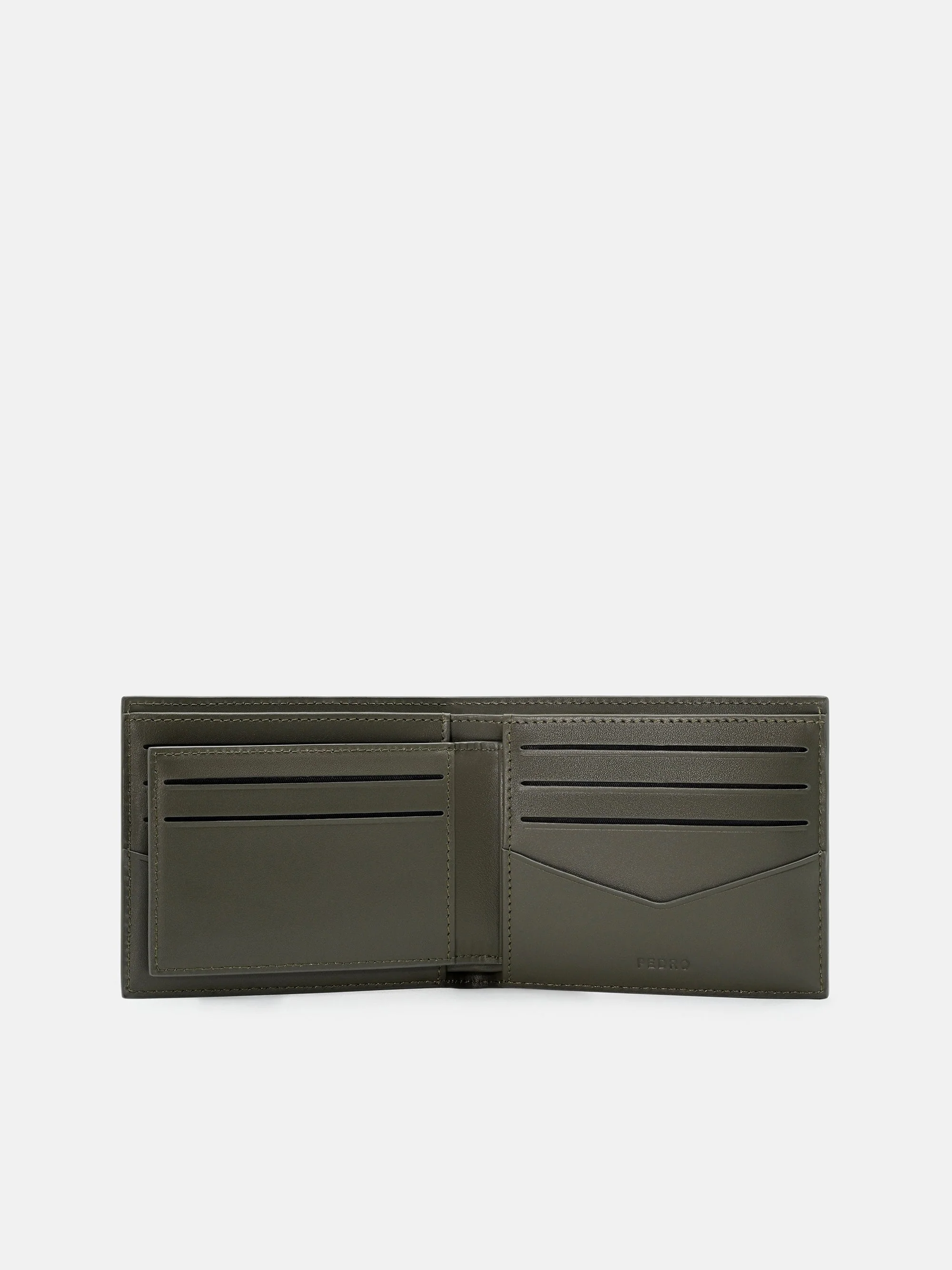 Leather Bi-Fold Wallet with Insert - Image 4
