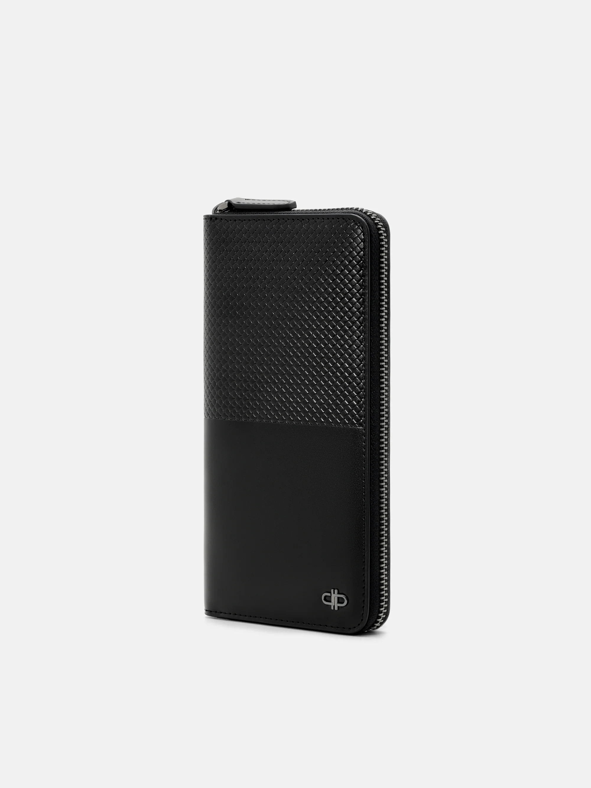 Embossed Leather Long Wallet - Image 6