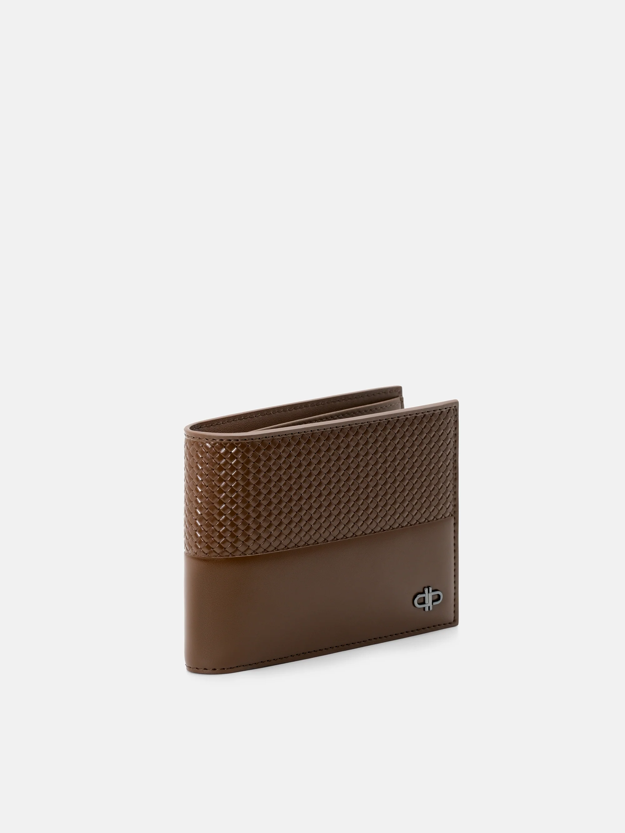 Embossed Leather Bi-Fold Wallet with Insert - Image 2