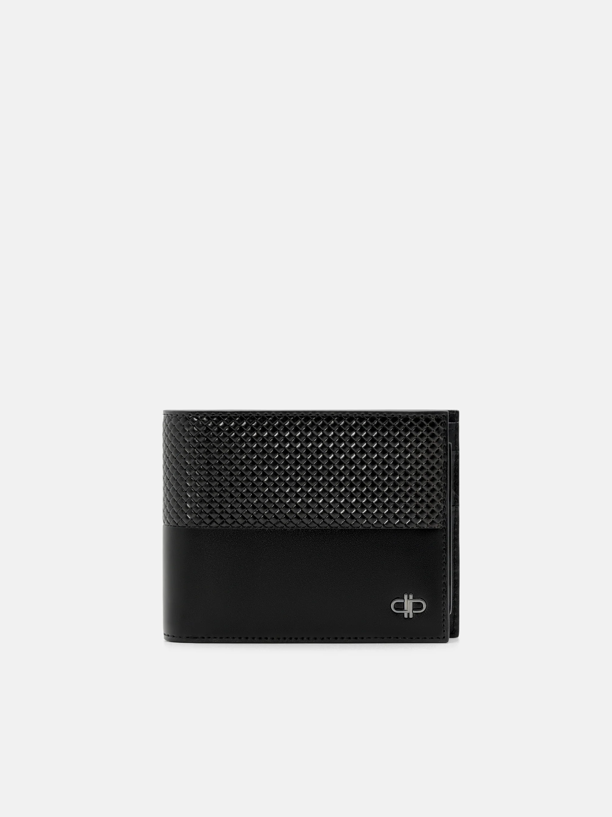 Embossed Leather Bi-Fold Wallet with Insert - Image 5