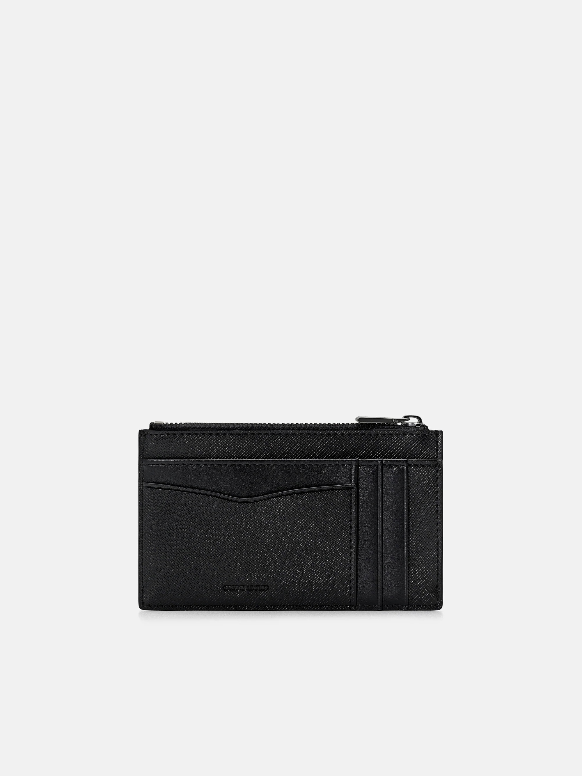 Saffiano Leather Zipped Card Holder - Image 3