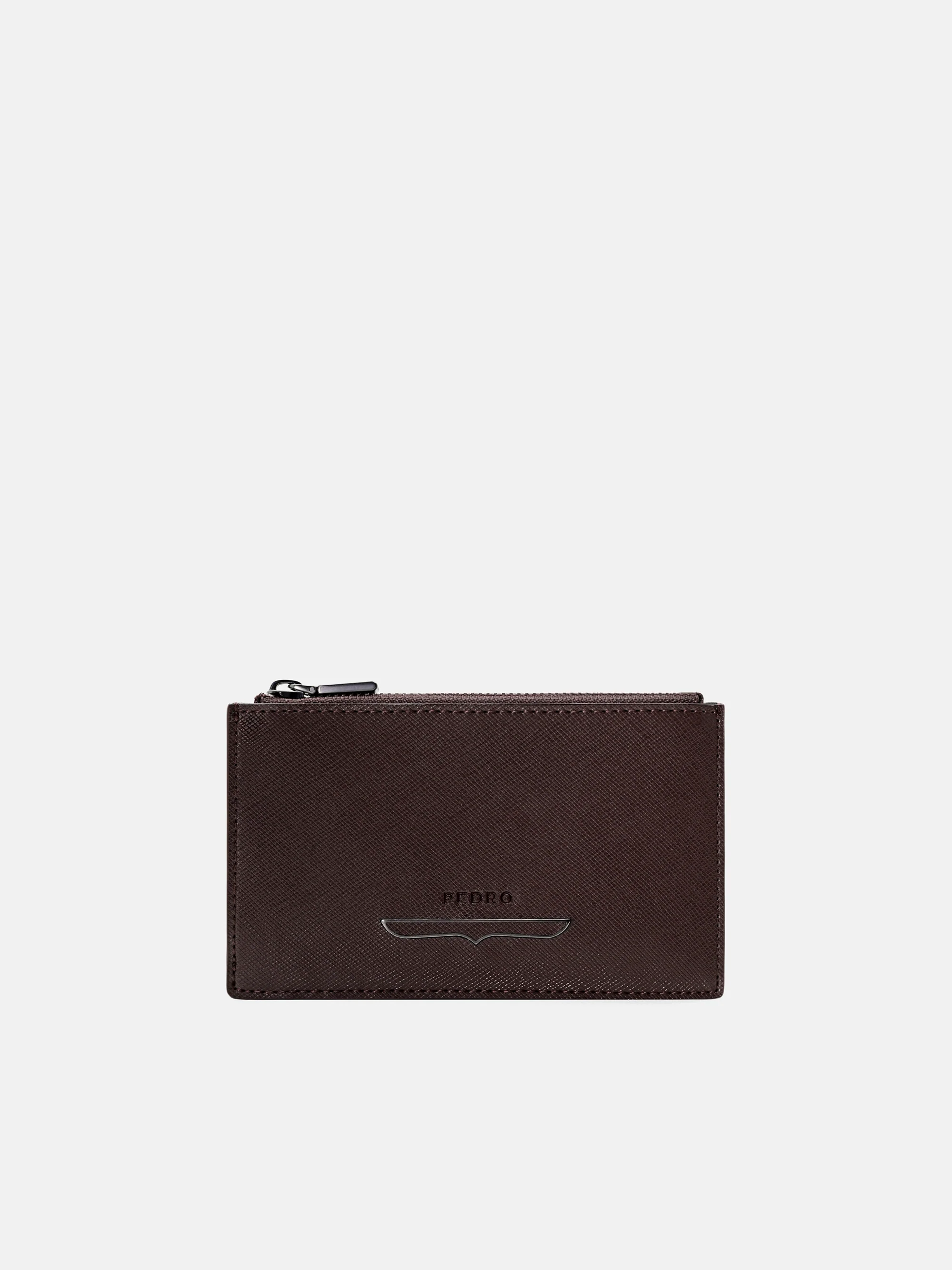 Saffiano Leather Zipped Card Holder - Image 5