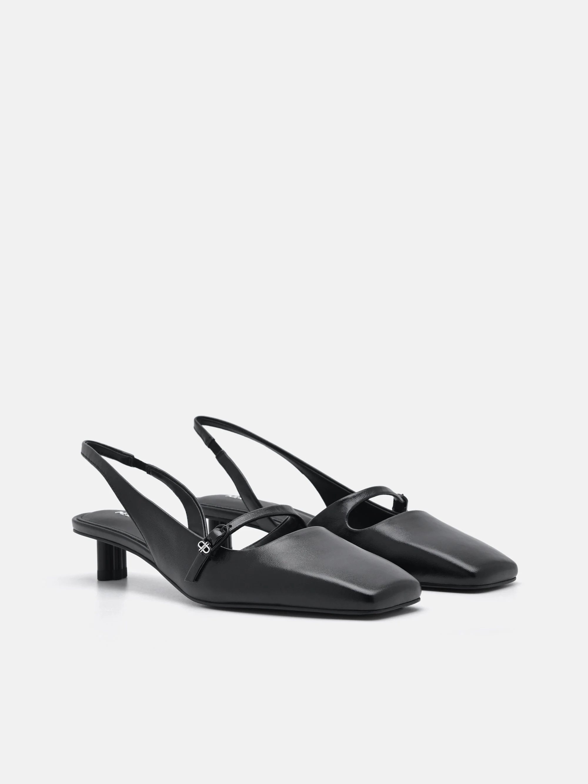 PEDRO Icon Leather Heel Pumps - Image 7