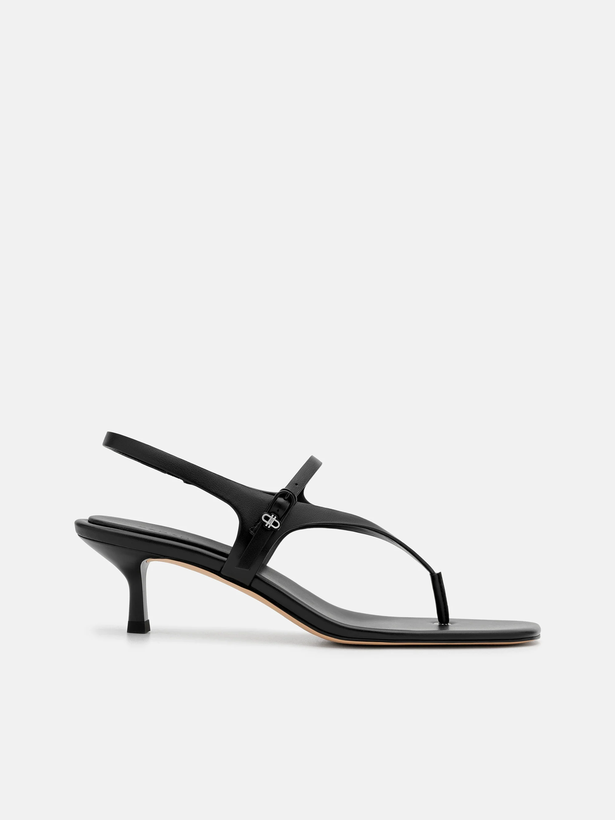 Eny Leather Heel Sandals