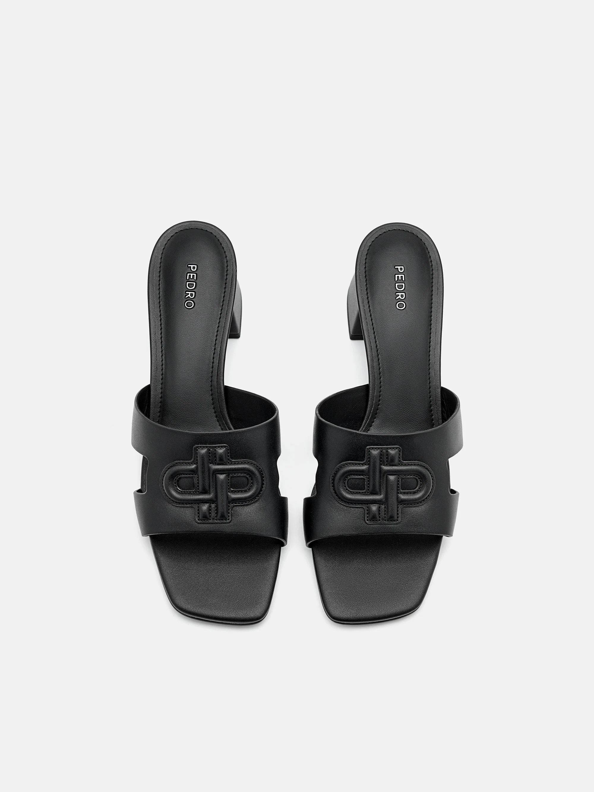 PEDRO Icon Leather Heel Sandals - Image 9