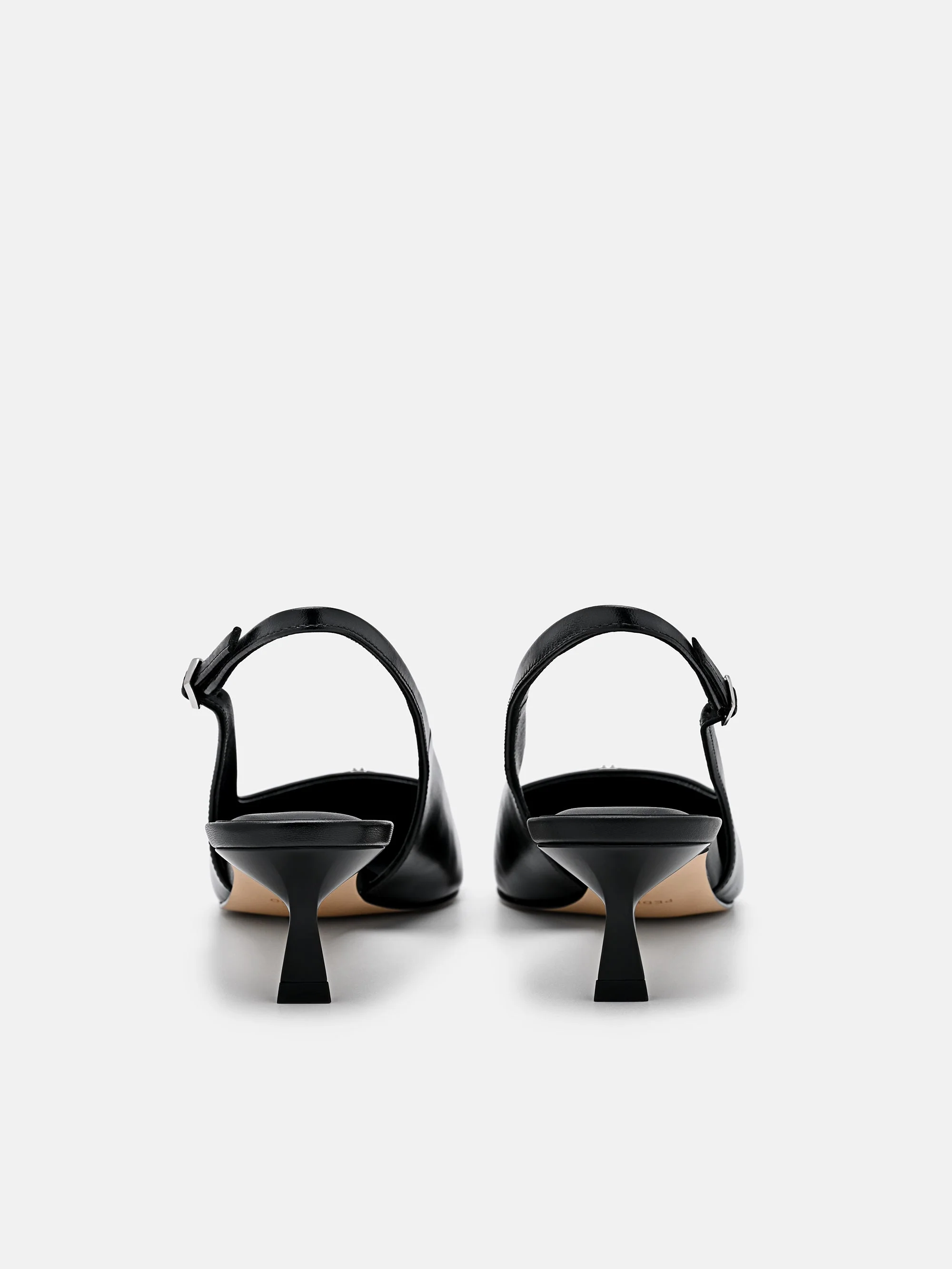 Leather Slingback Heel Pumps - Image 14