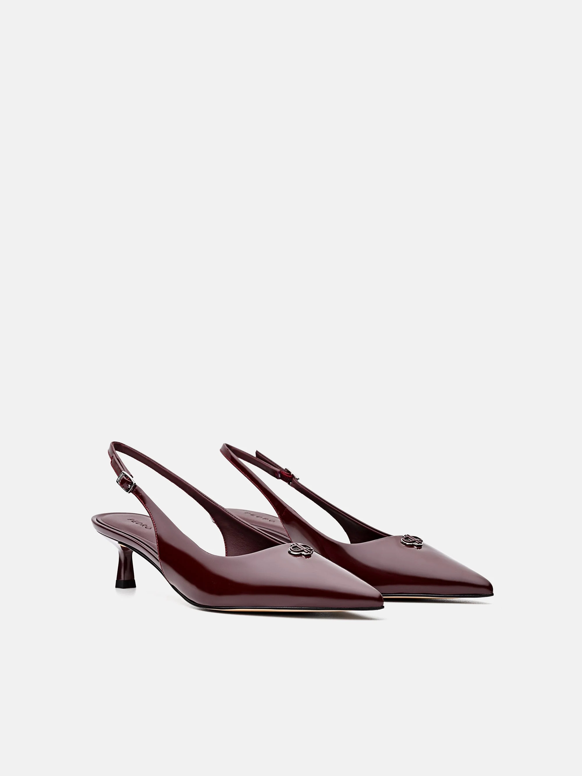 Leather Slingback Heel Pumps - Image 7