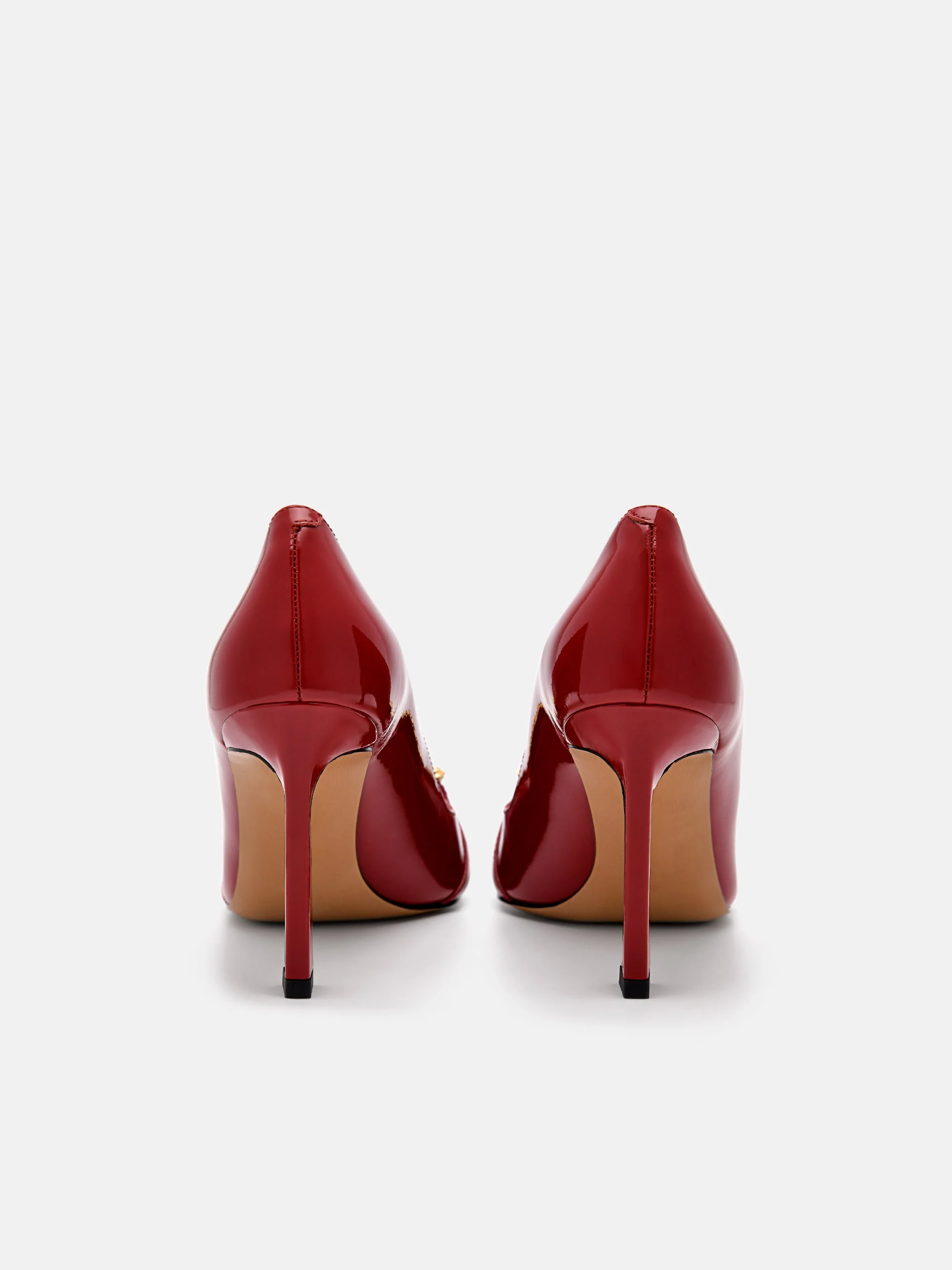 Mia Leather Heel Pumps - Image 3