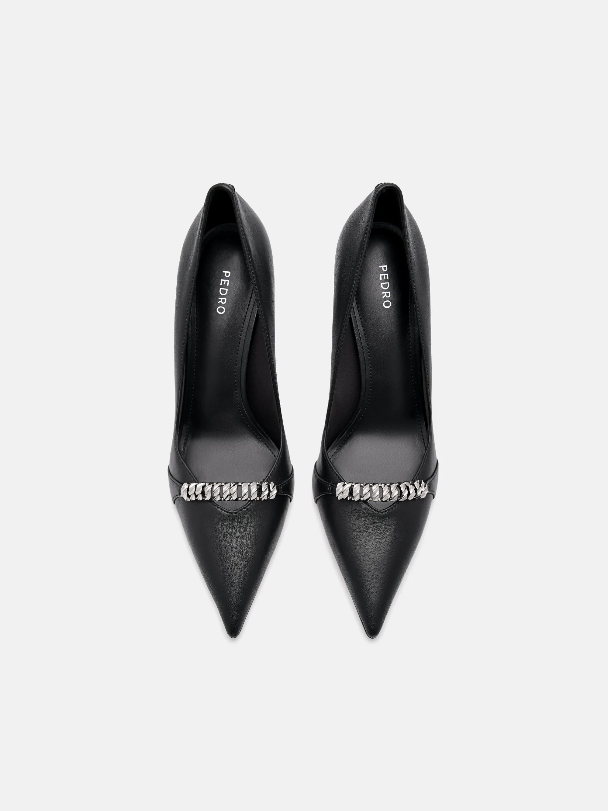 Mia Leather Heel Pumps - Image 9