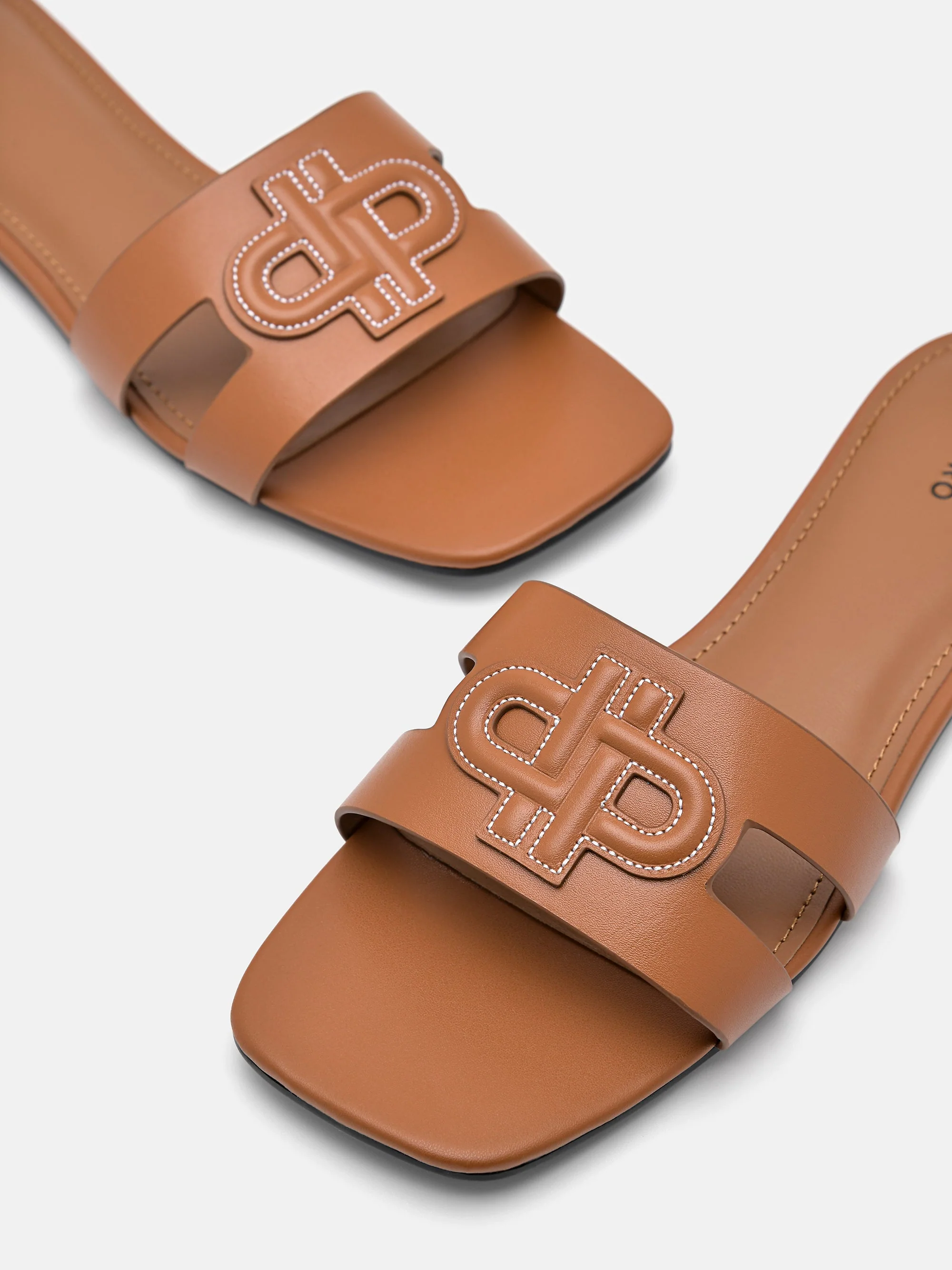 PEDRO Icon Leather Slip-On Sandals - Image 10