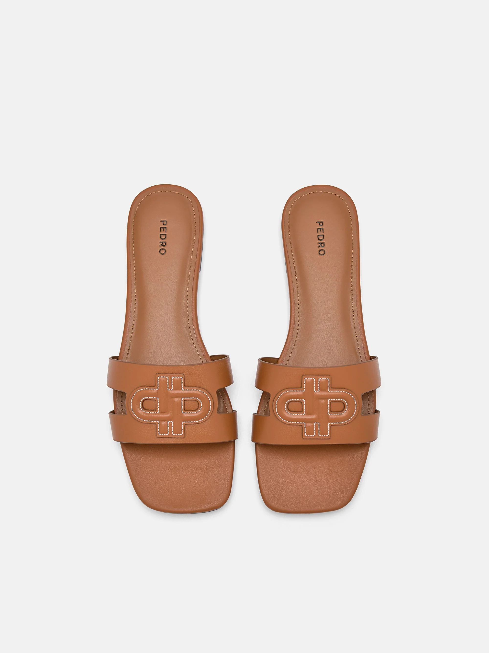 PEDRO Icon Leather Slip-On Sandals - Image 9
