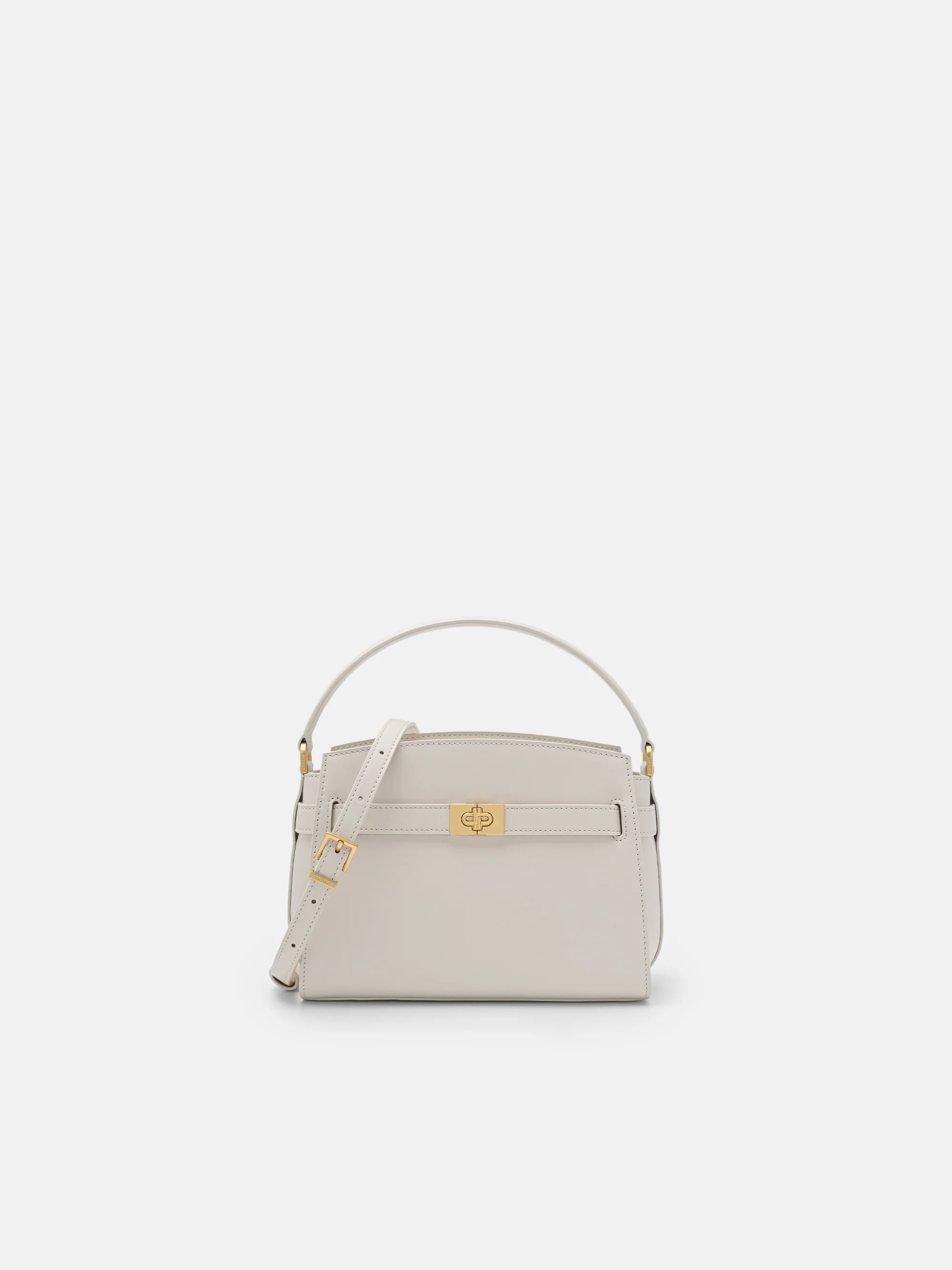 Belted Leather Handbag