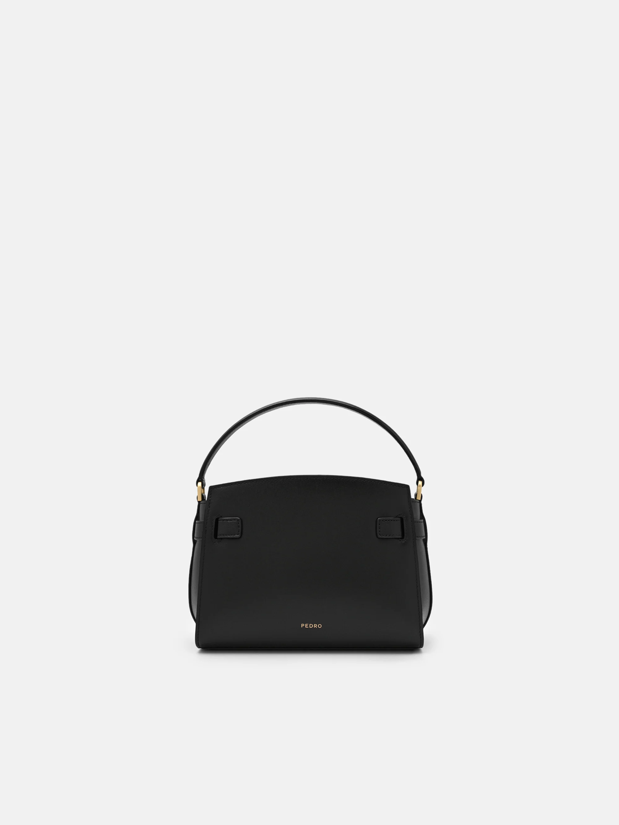 Belted Leather Handbag - Image 9