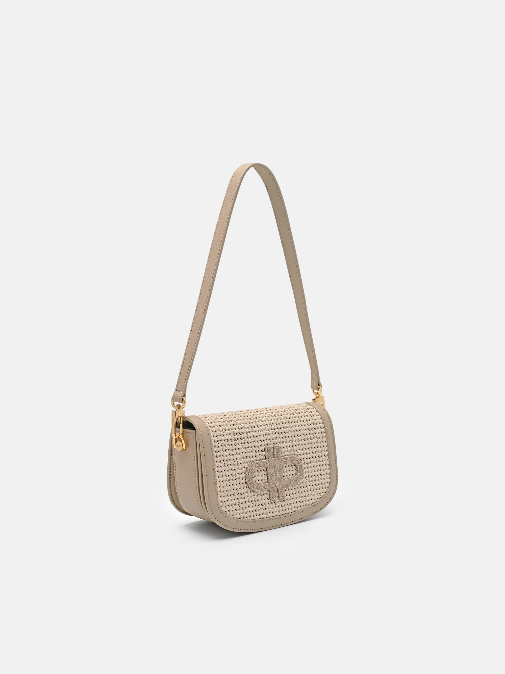 Duet Raffia Shoulder Bag - Image 2