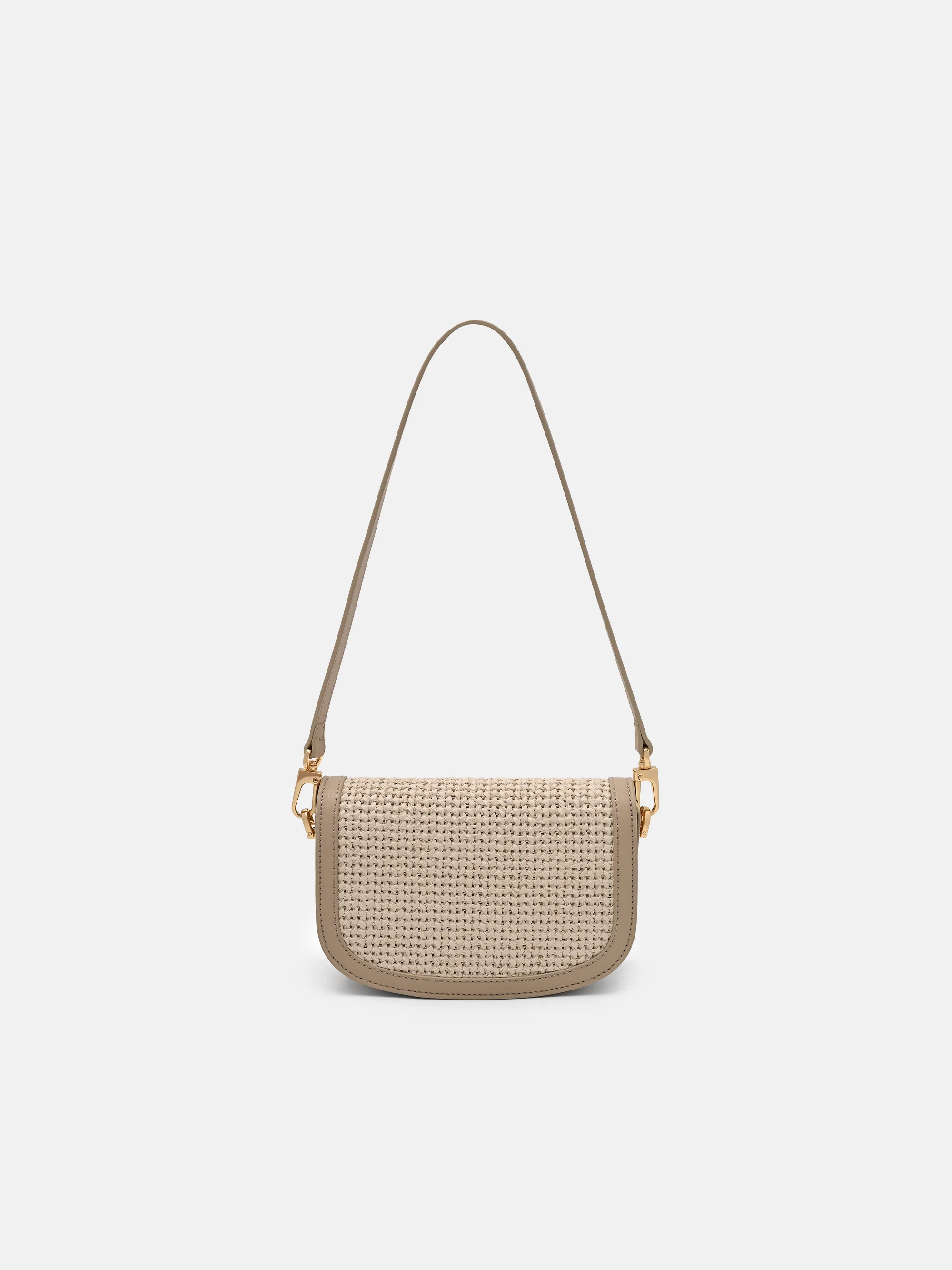 Duet Raffia Shoulder Bag - Image 3