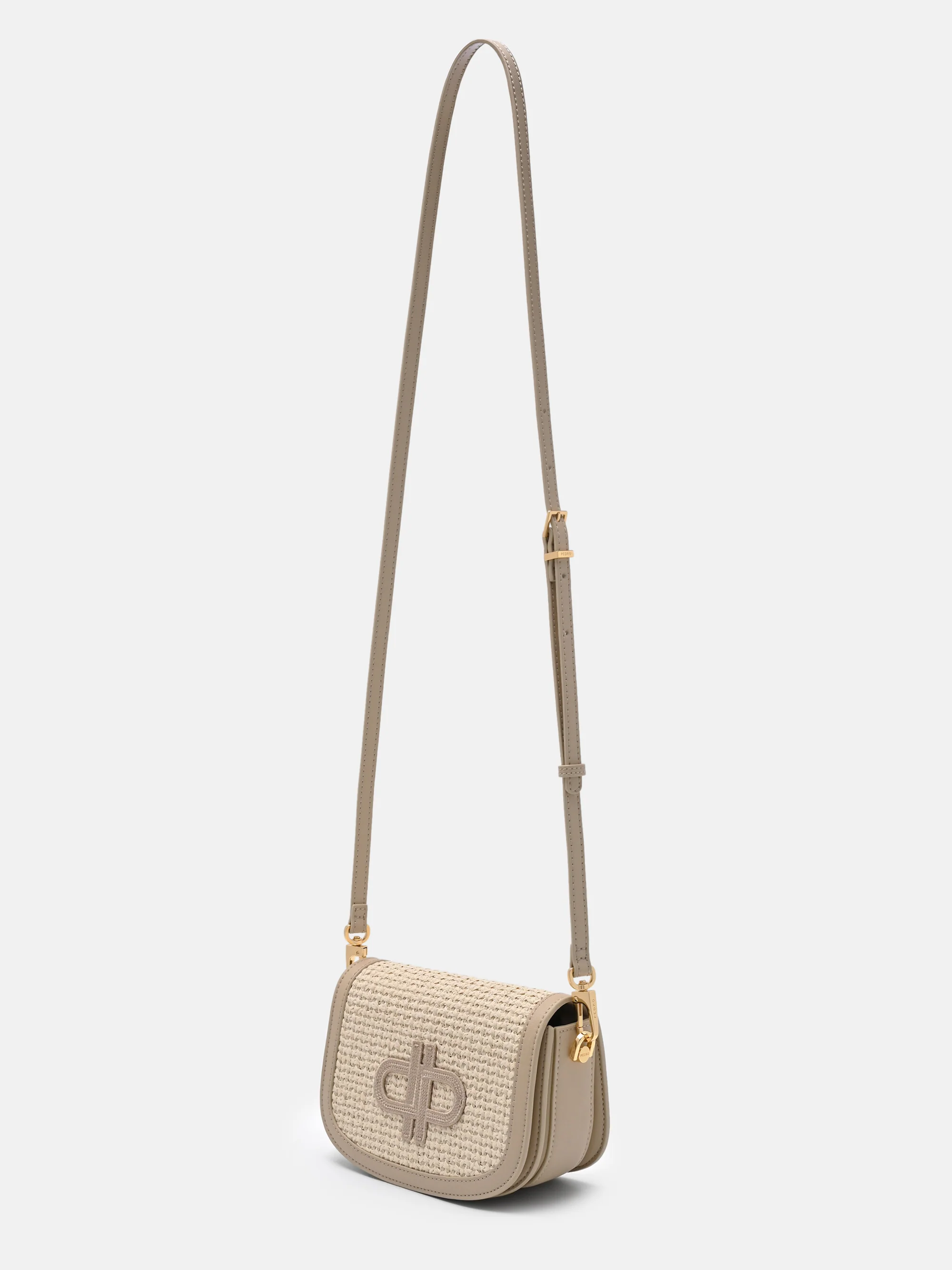 Duet Raffia Shoulder Bag - Image 4